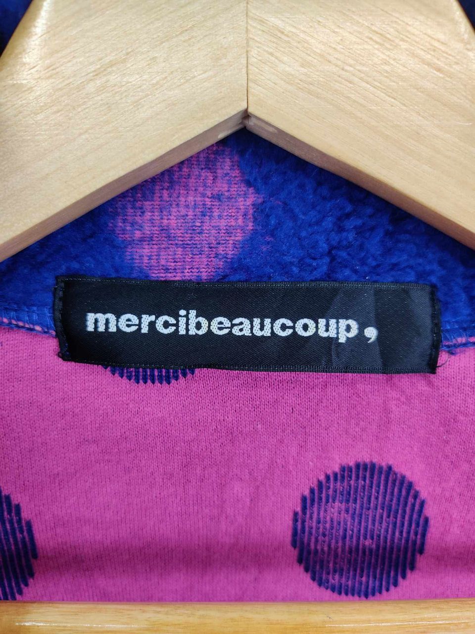 mercibeaucoup Vintage Mercibeaucoup Issey Miyake Fleece Polka Dot Jacket Size US M / EU 48-50 / 2 - 12 Thumbnail