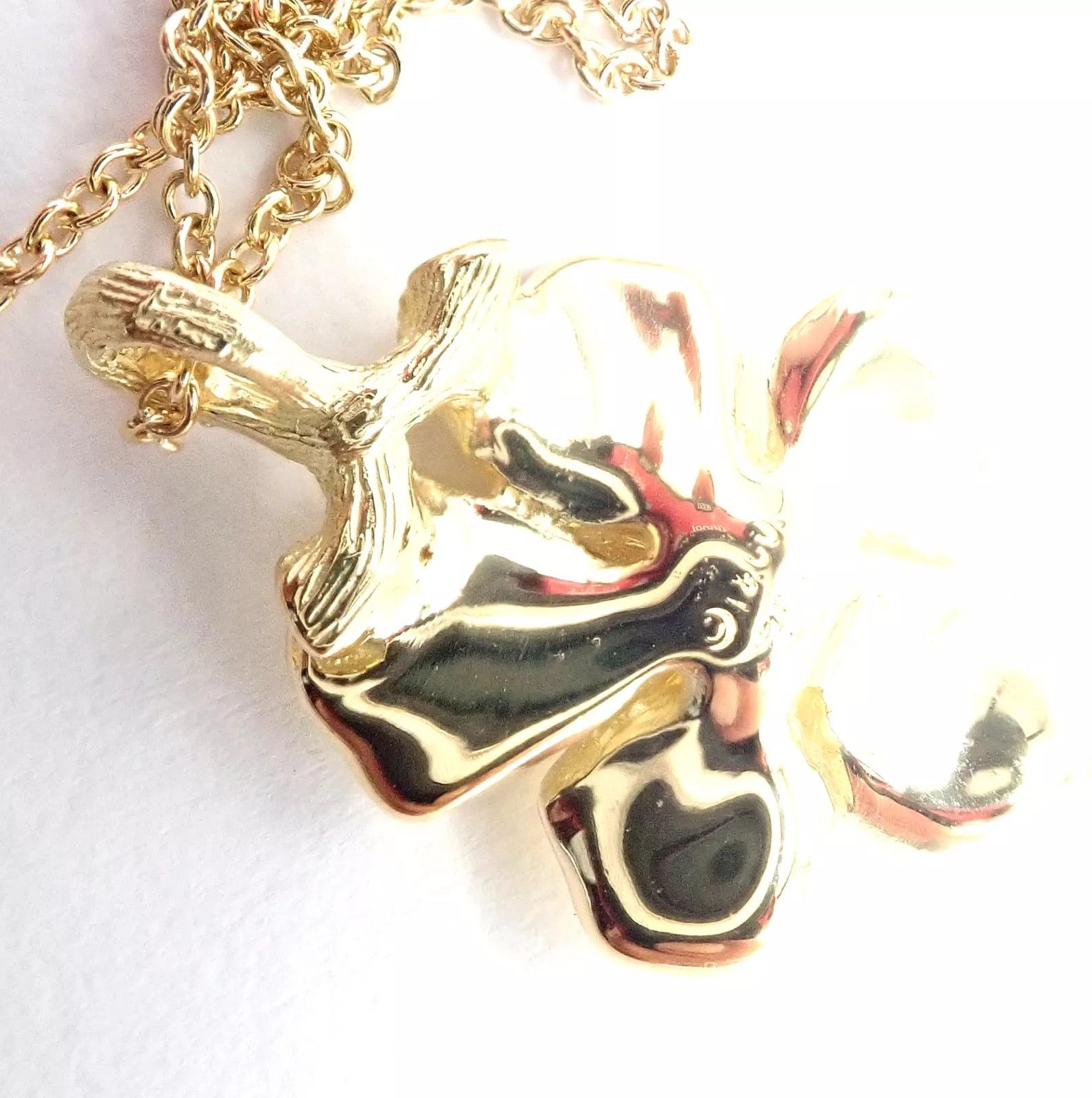 Tiffany & Co. Vintage Tiffany & Co 18K Yellow Gold Flower Pendant Necklace Size ONE SIZE - 5 Thumbnail
