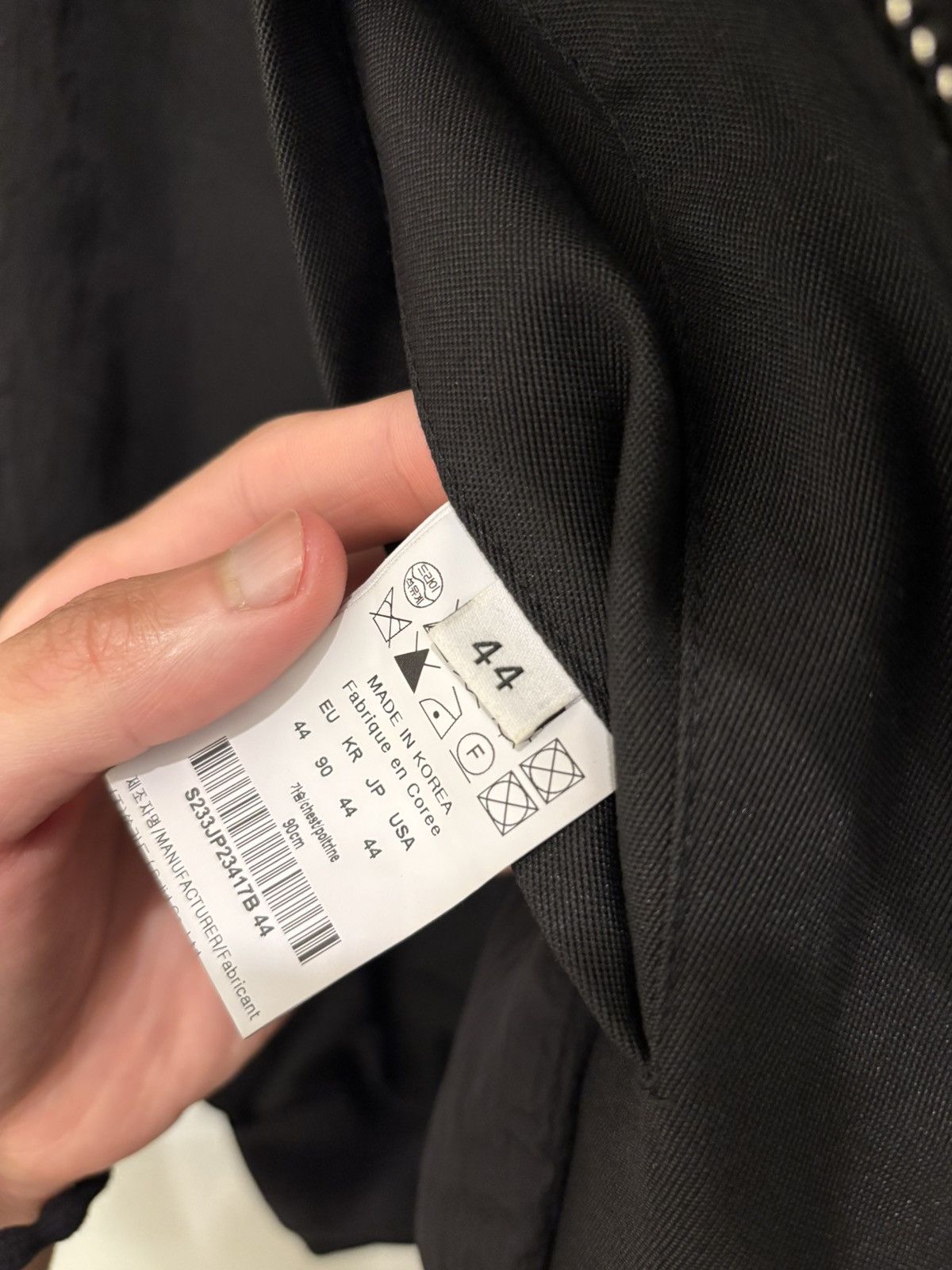 Solid Homme Black Spread Collar Jacket Size US S / EU 44-46 / 1 - 10 Thumbnail