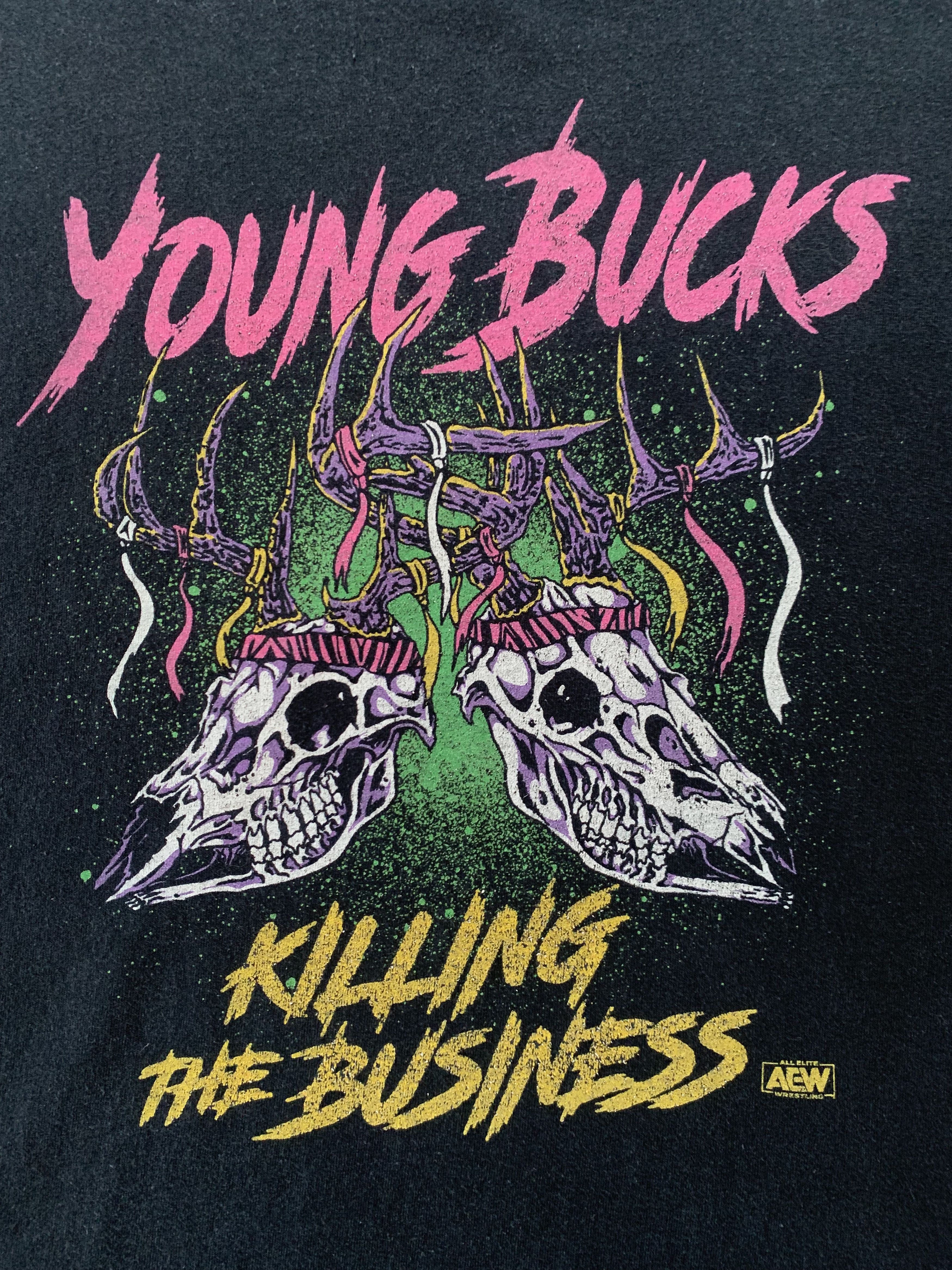 WWE Gildan Young Bucks Killing The Business Printed T-Shirt Size US L / EU 52-54 / 3 - 5 Thumbnail