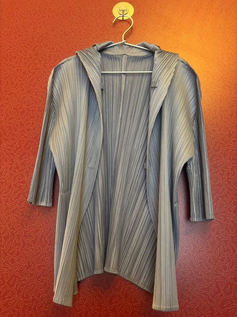 Issey Miyake Issey Miyake size:3 Latte grey ribbon cardigan Size XS / US 0-2 / IT 36-38 - 6 Thumbnail