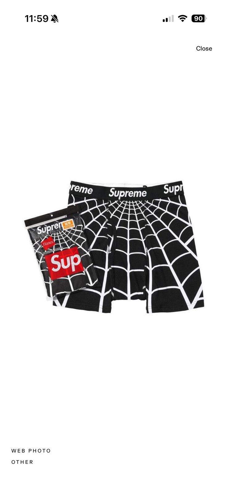 Hanes × Supreme Supreme spiderman boxers Size 32 - 3 Thumbnail