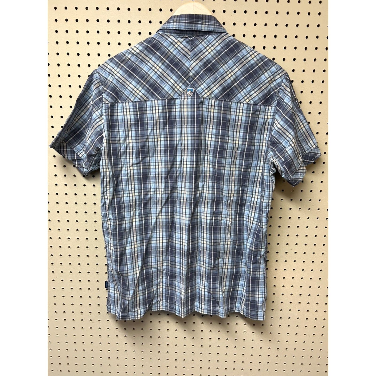 Vintage KUHL SUNCEL MEN'S PLAID BUTTON UP BLUE WHITE SHIRT MEDIUM Size M Casual Shirt Mens Size US M / EU 48-50 / 2 - 2 Thumbnail