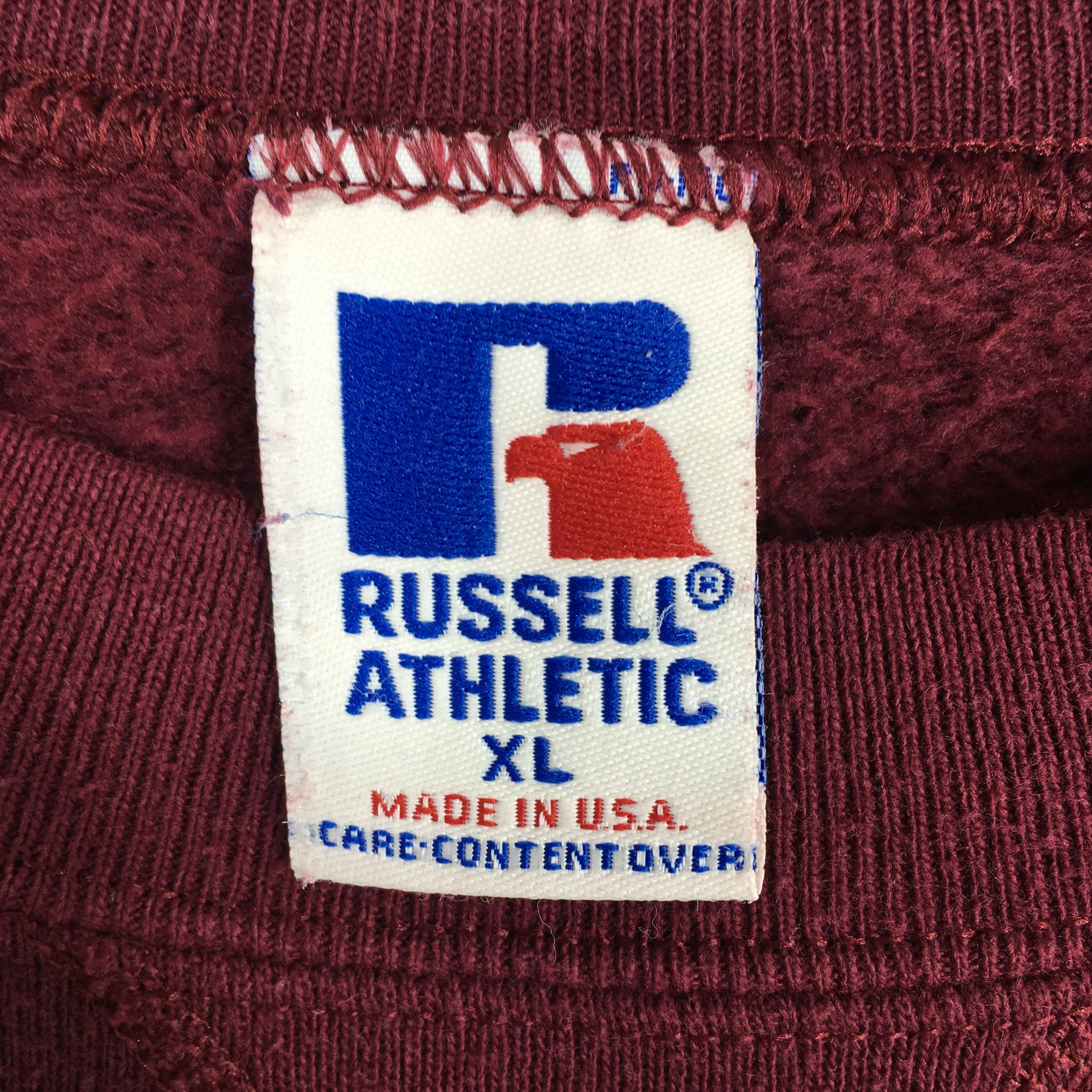 NCAA Vintage 90s McMurry University Maroon Sweatshirt XLarge Size US XL / EU 56 / 4 - 4 Thumbnail