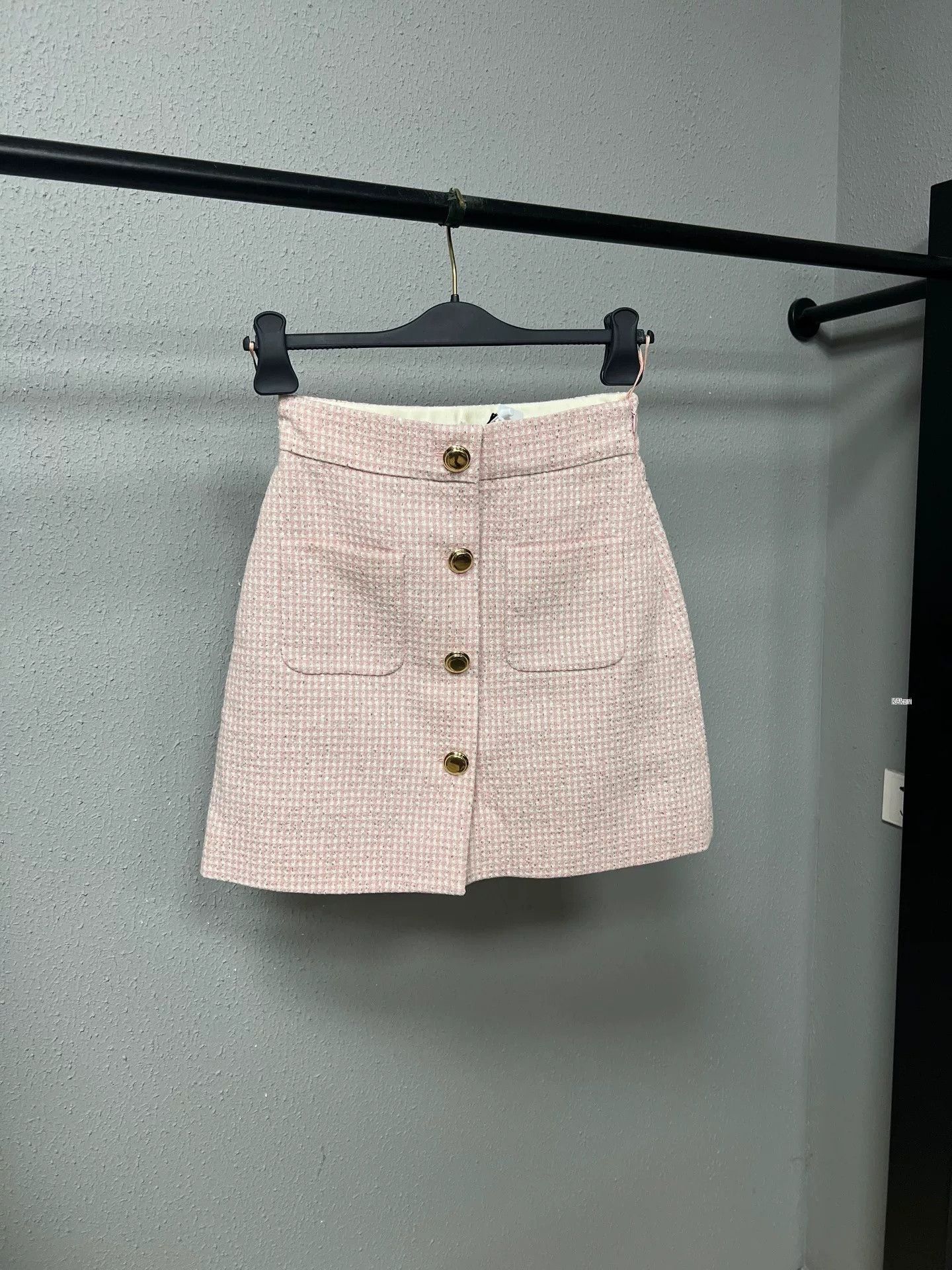 Miu Miu Miu Miu Rhinestone T Check Mini Skirt Size US XS / EU 42 / 0 - 1 Thumbnail