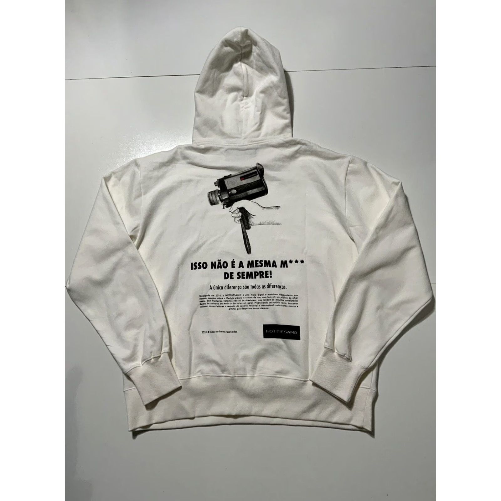 Vintage NTS Piet For Pedro Andrade 2021 Not The Samo Videographer Pullover Hoodie 2XL White Mens Size US XXL / EU 58 / 5 - 2 Thumbnail