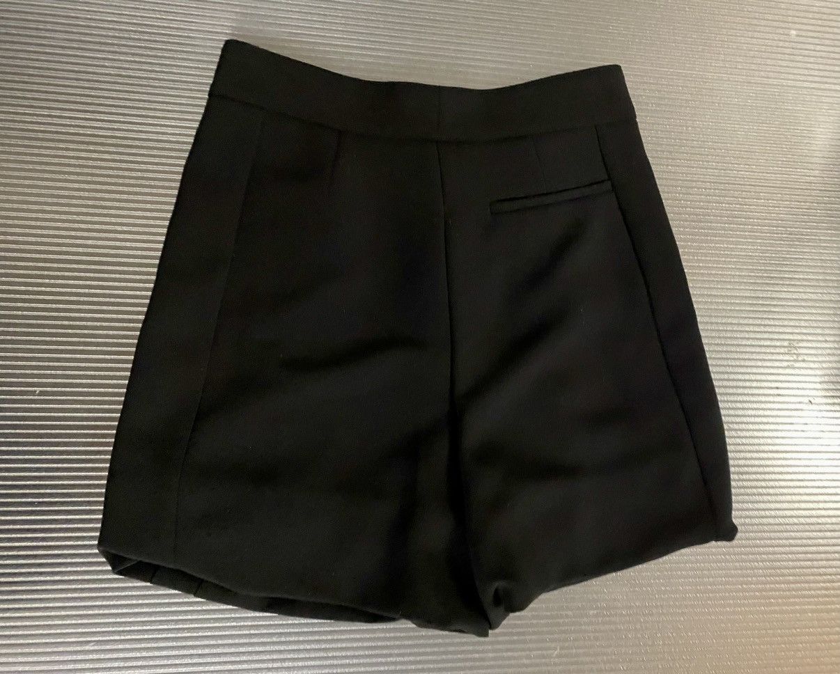 Emporio Armani Emporio Armani black dual full pleated leg shorts 40 New Size 27" / US 4 / IT 40 - 3 Thumbnail