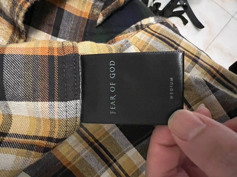 Fear of God Fear of God Season 4 yellow plaid shirt Size US M / EU 48-50 / 2 - 7 Thumbnail