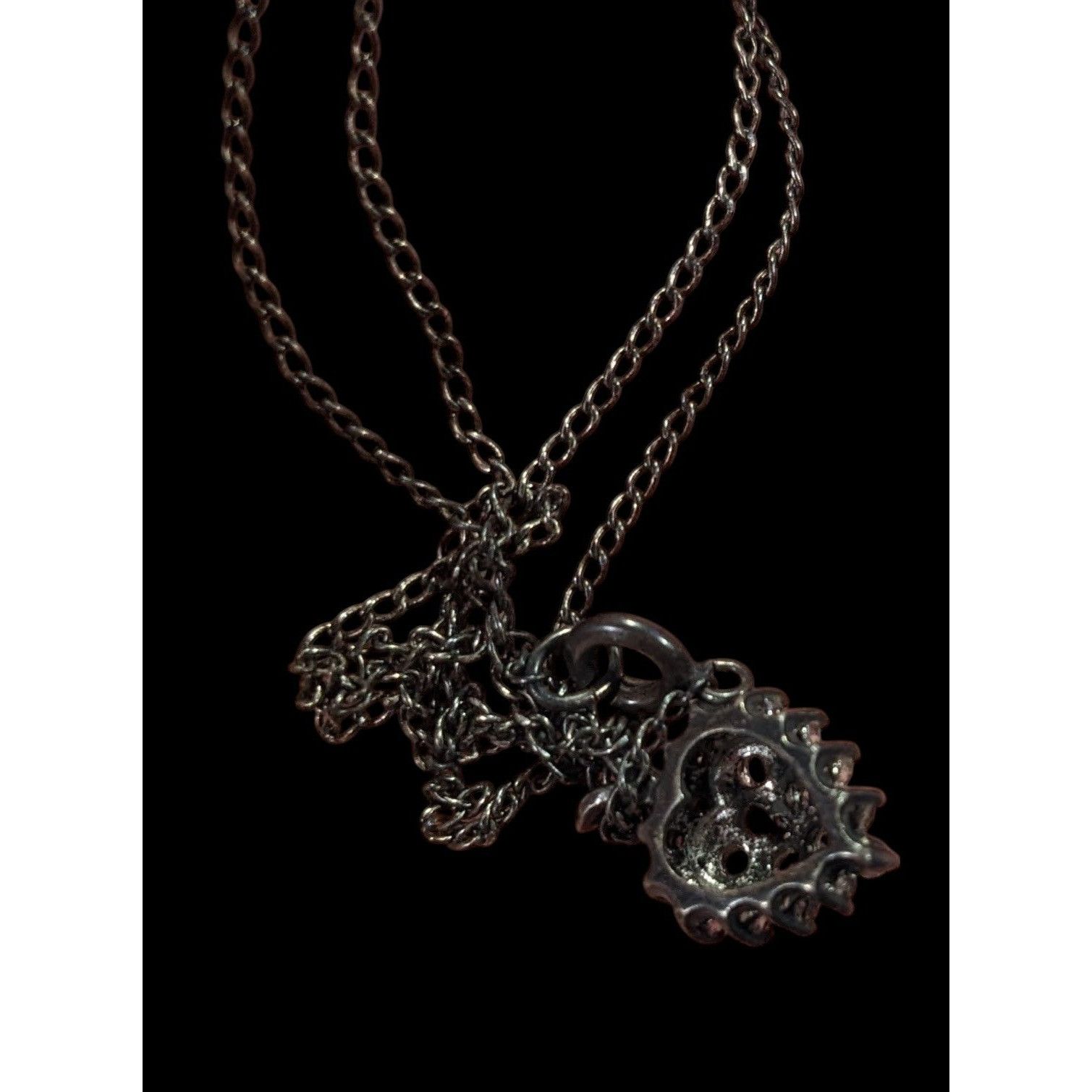 Other Romantic Goth Minimalist Rhinestone Heart Necklace Size ONE SIZE - 7 Thumbnail