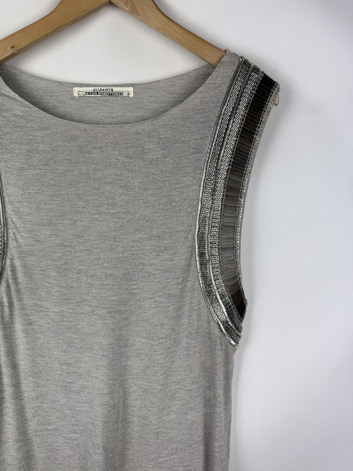 Allsaints Allsaints Siri Ladies Sleeveless Studded Vest Dress Size M / US 6-8 / IT 42-44 - 6 Thumbnail