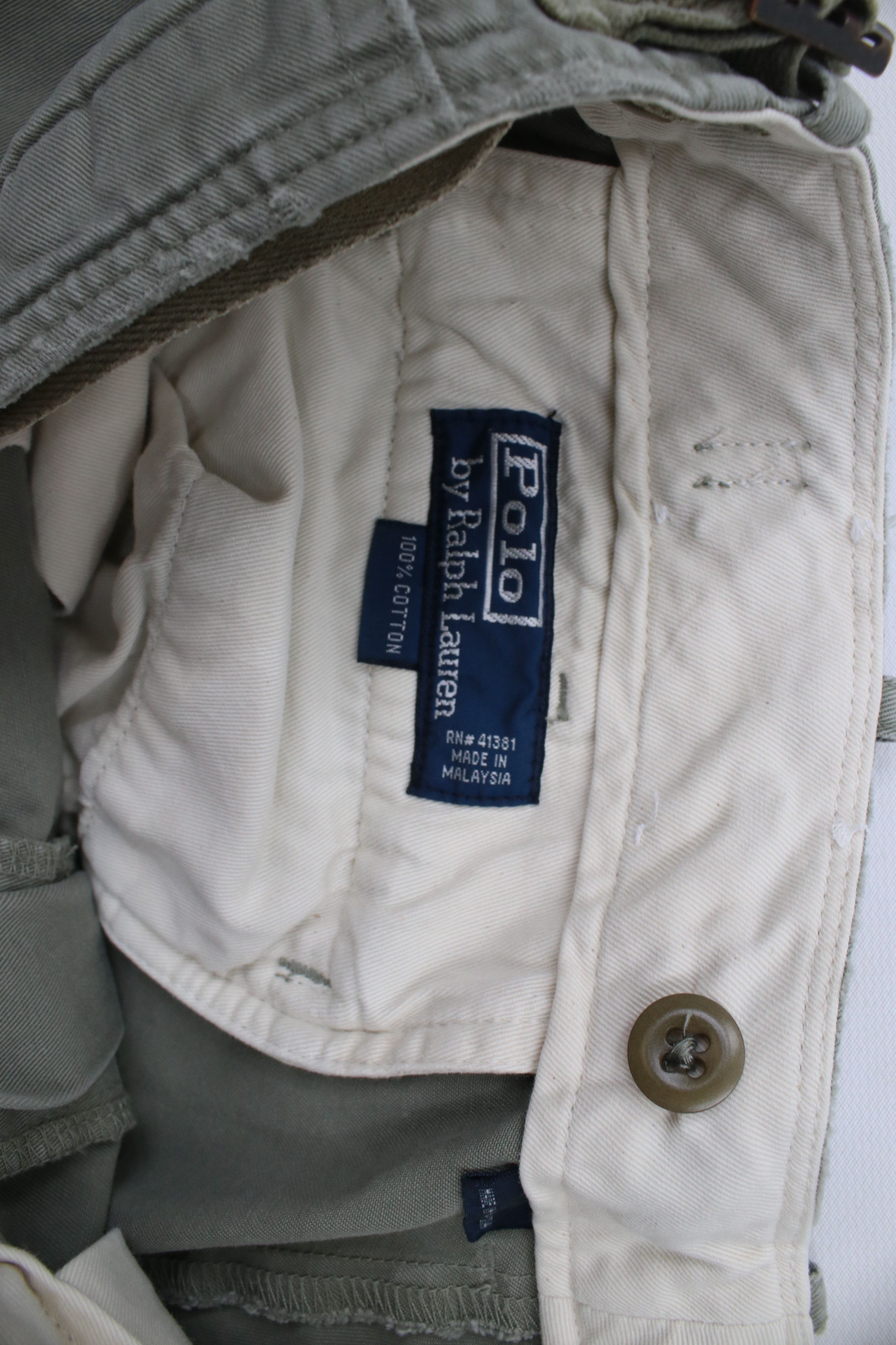 Ralph Lauren × Vintage Vintage 90s Ralph Lauren Style Wide Leg Combat Pants Size US 36 / EU 52 - 9 Thumbnail