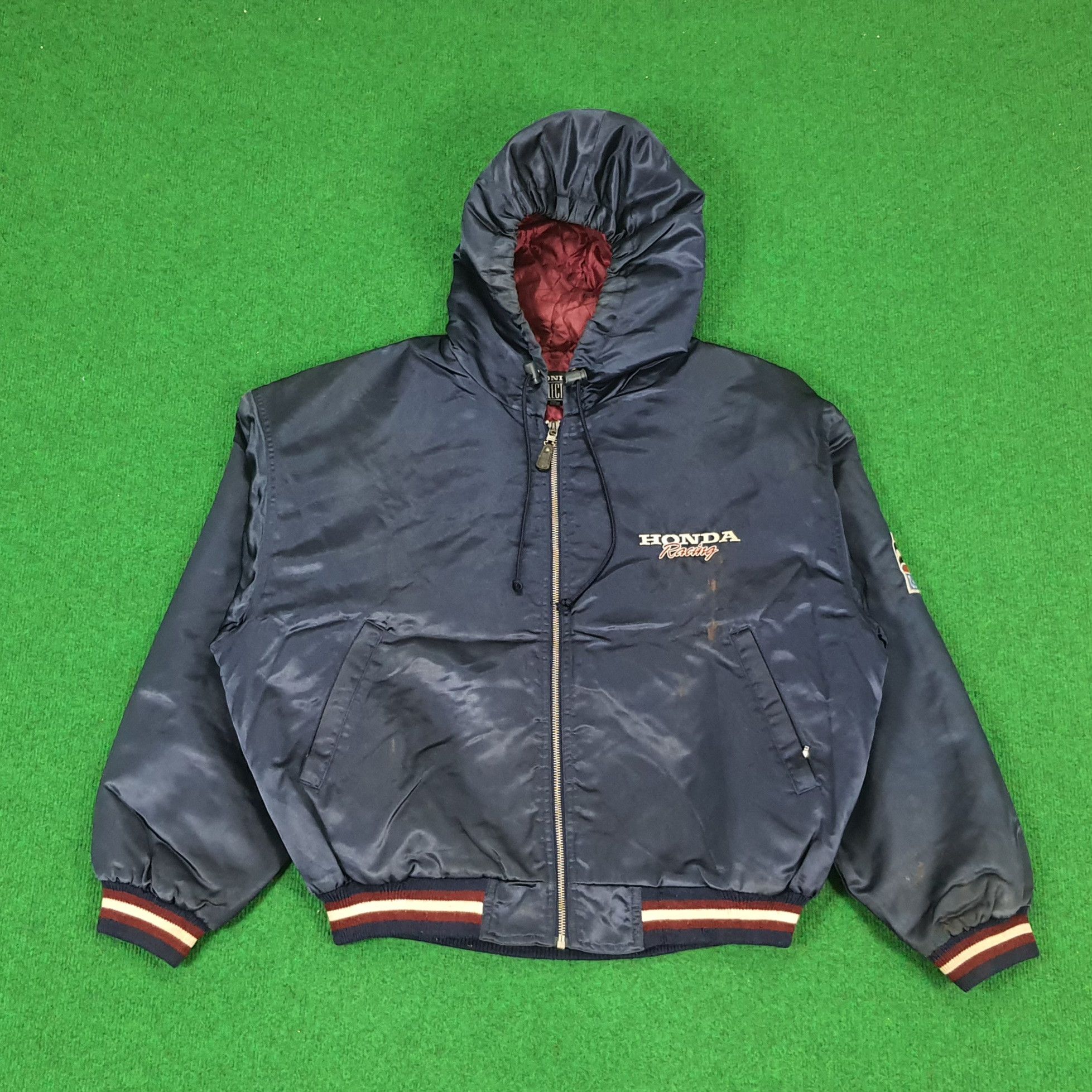 Honda Vintage HONDA US Motorsports Racing Motorcycle Jacket Size US XL / EU 56 / 4 - 3 Thumbnail
