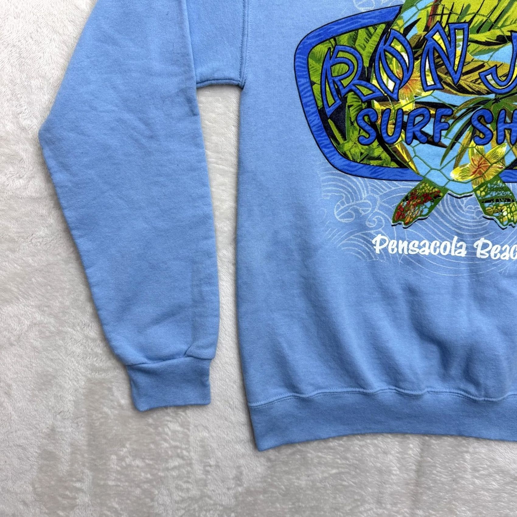 Ron Jon Surf Shop Ron Jon Surf Shop Sweatshirt Mens Small Blue Fleece Pullover Graphic Print Logo Size US S / EU 44-46 / 1 - 7 Thumbnail