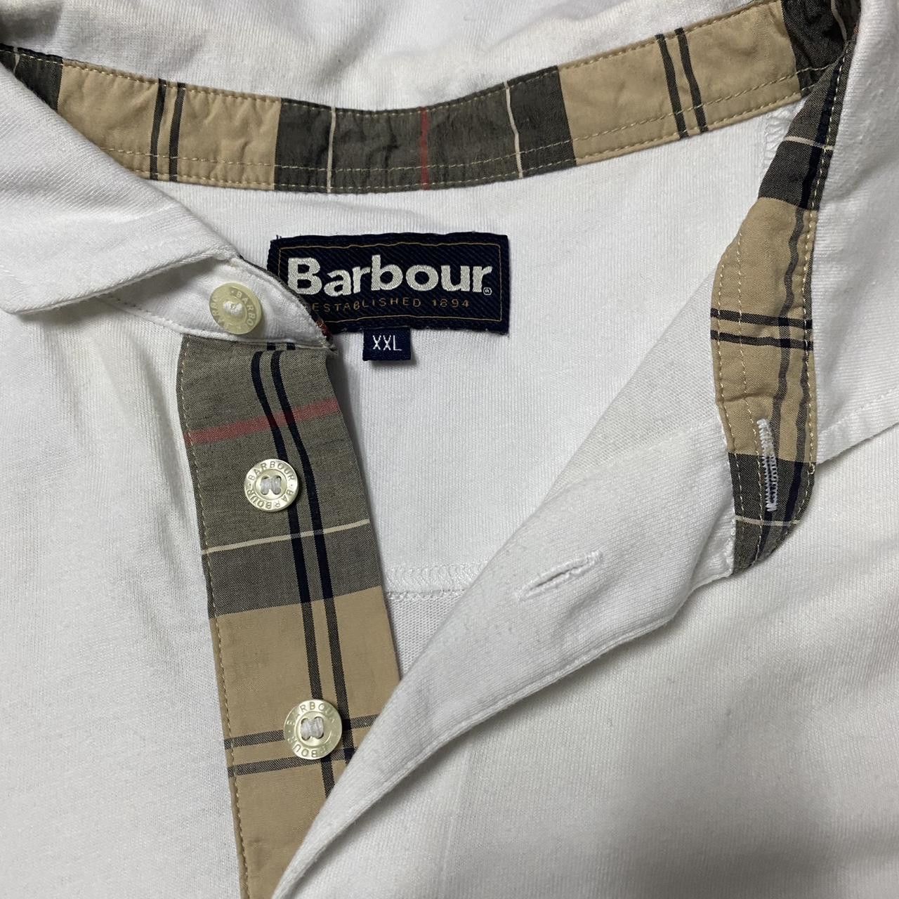 Barbour White Barbour polo shirt with plaid pocket detail #preppy Size US XXL / EU 58 / 5 - 5 Thumbnail