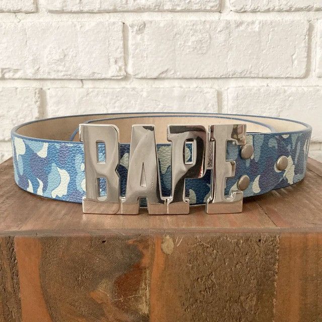 Bape BAPE Leather Belt ABC Camo Blue a bathing ape NIGO Size ONE SIZE - 1 Thumbnail