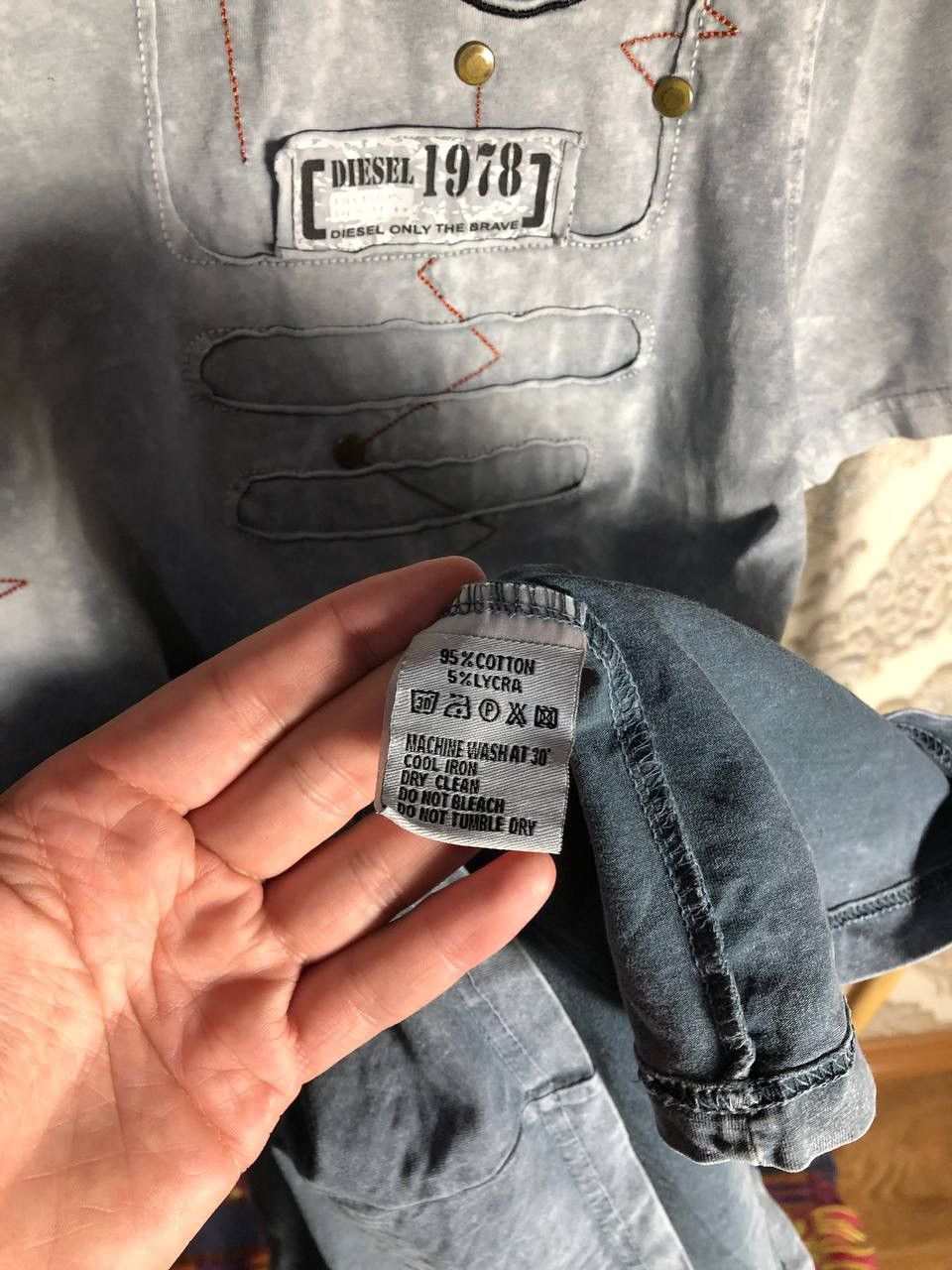 Diesel × Vintage VERY RARE DIESEL DESIGNER T-SHIRT JAPAN STYLE RETRO Y2K 90s Size US XL / EU 56 / 4 - 6 Thumbnail