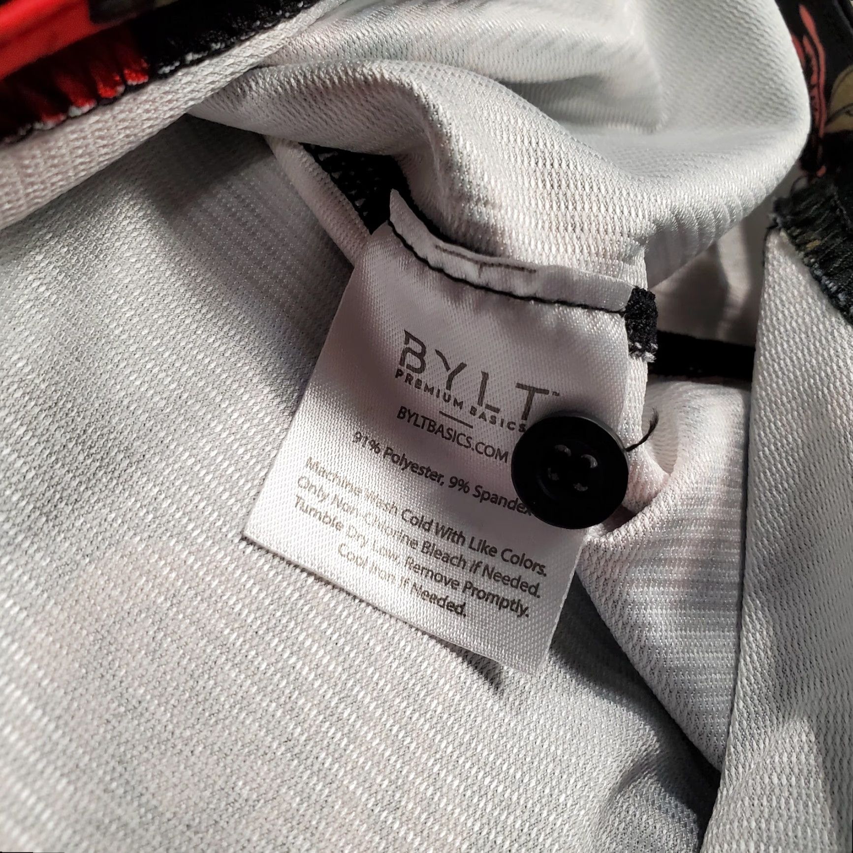 Vintage BYLT DCSS Executive Polo Shirt Mens M Black Floral Roses Performance Logo Shirt Size US M / EU 48-50 / 2 - 6 Thumbnail