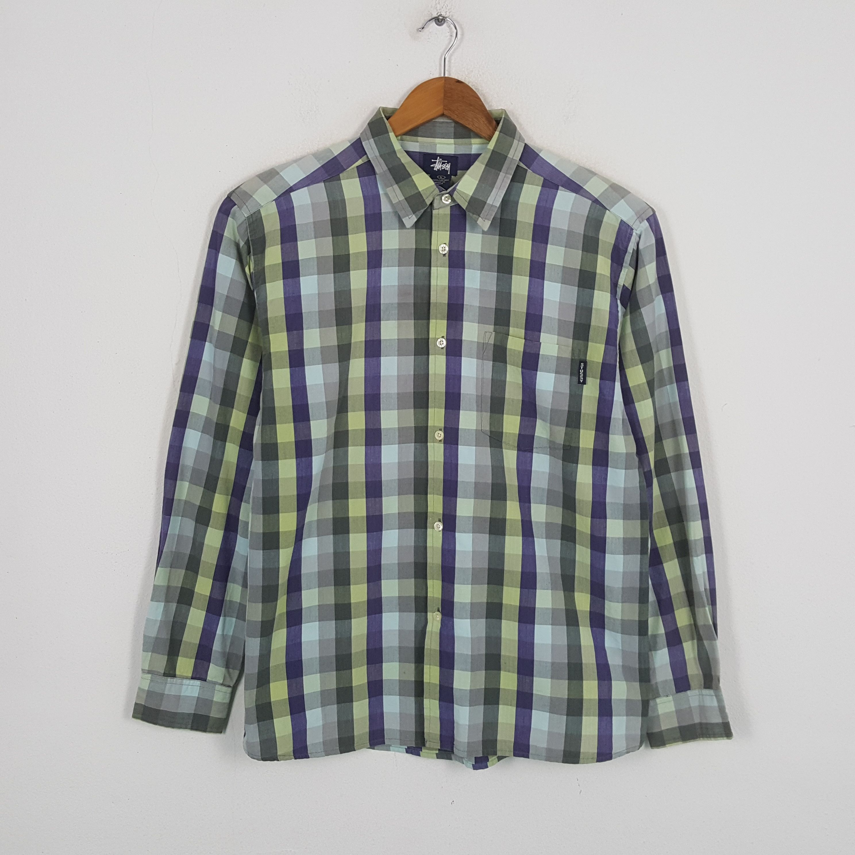 Stussy × Vintage Vintage STUSSY Streetwear Skateboard Style Logo Shirt Size US L / EU 52-54 / 3 - 3 Thumbnail