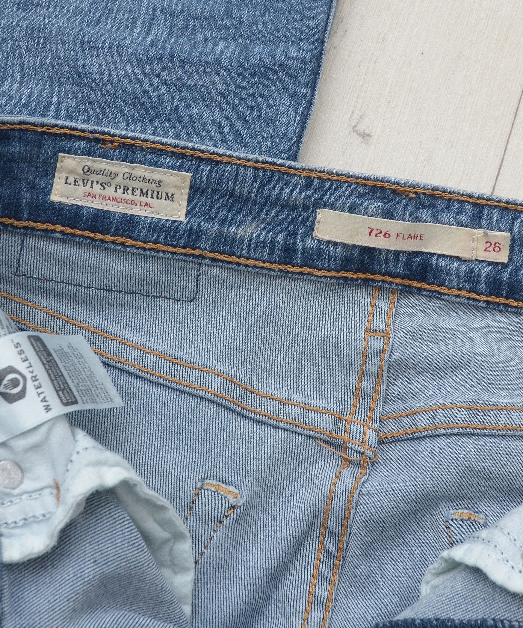 Levi's Vintage Levi's 726 Flare W29 L32 Jeans Pants Boot Cut Y2K Size 29" - 11 Thumbnail