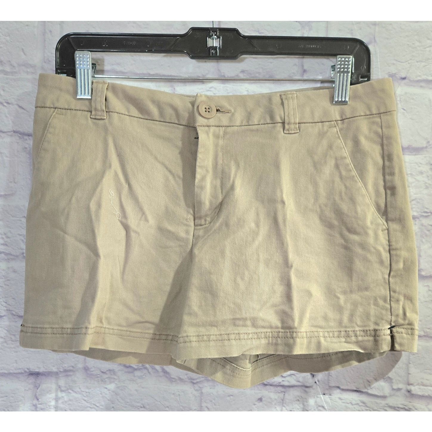 Other BCG Tan Flat Front Chino Women's Shorts 6 Stretch Size 28" / US 6 / IT 42 - 1 Thumbnail
