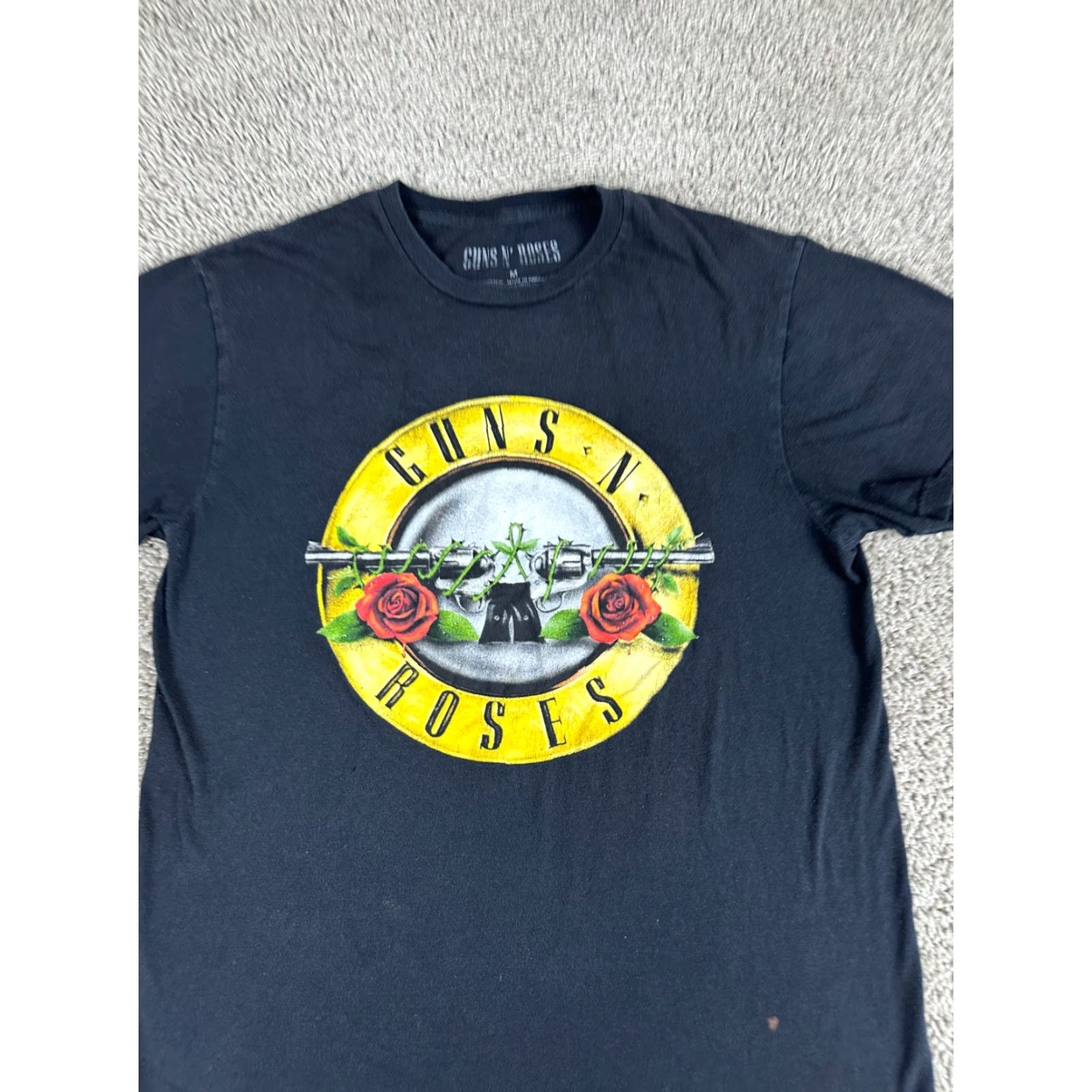 Vintage Guns N' Roses Shirt Mens M Black Band Tee Rock Concert T-Shirt 100% Cotton READ Size US M / EU 48-50 / 2 - 3 Thumbnail