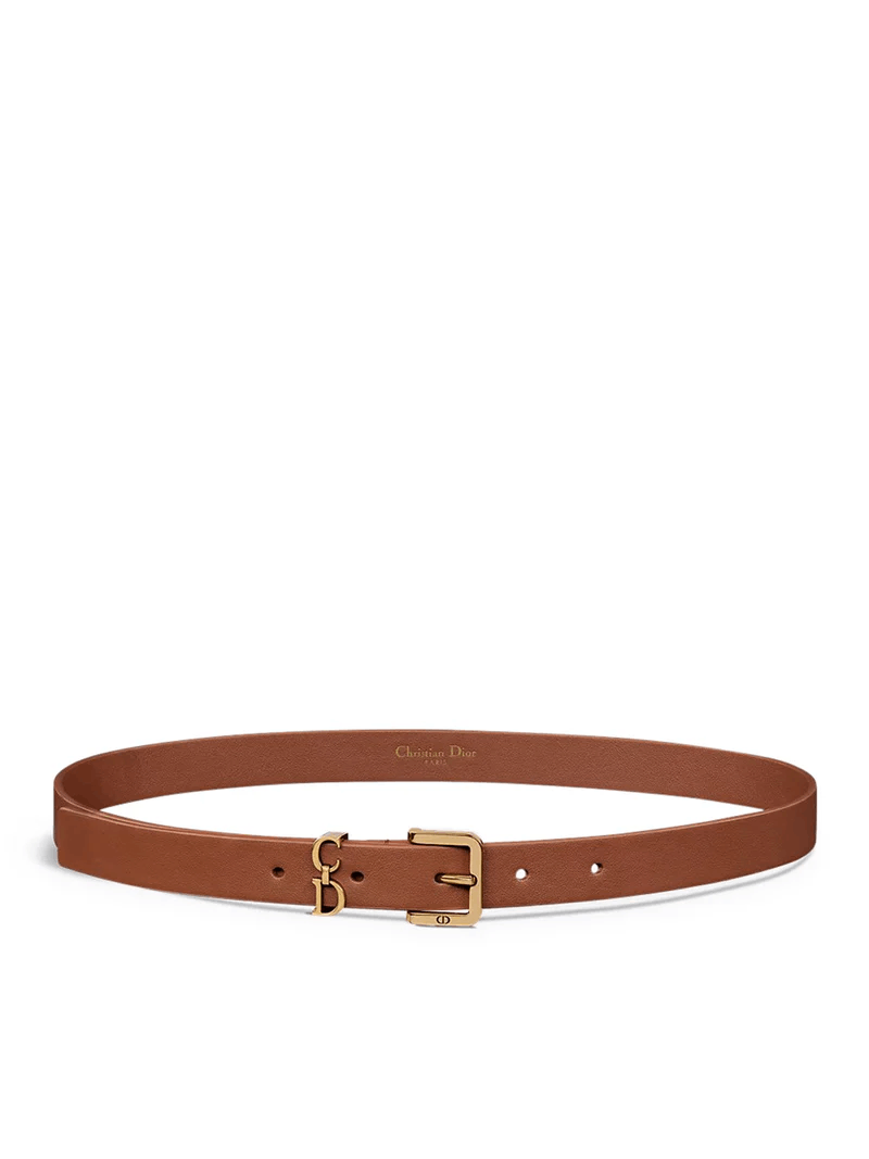 Dior DIOR $600 Golden Saddle Loop Leather Belt New & Authentic Size ONE SIZE - 3 Thumbnail