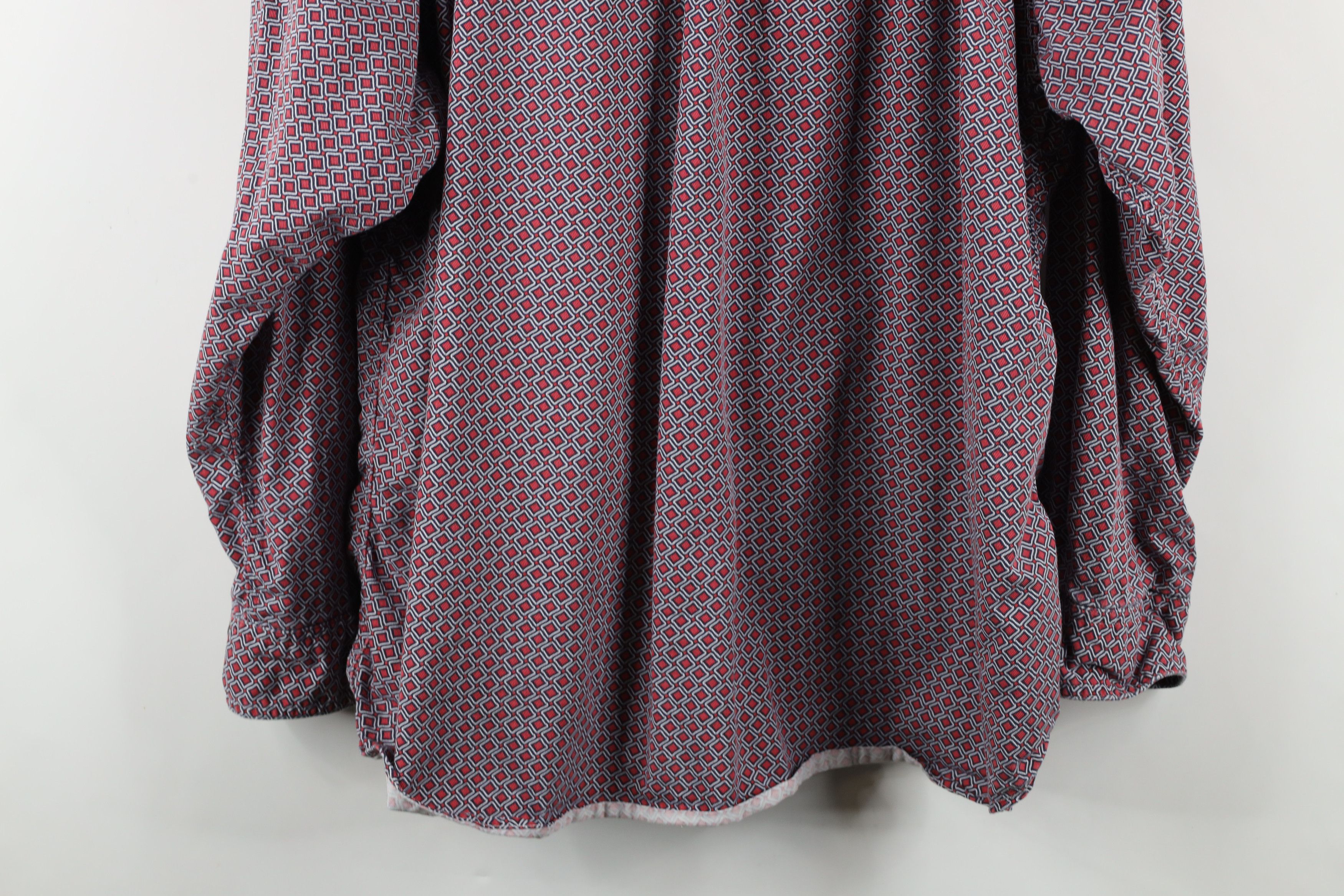 Ariat × Vintage Ariat FR Fire Flame Resistant Geometric Button Shirt Red Size US XXL / EU 58 / 5 - 14 Thumbnail