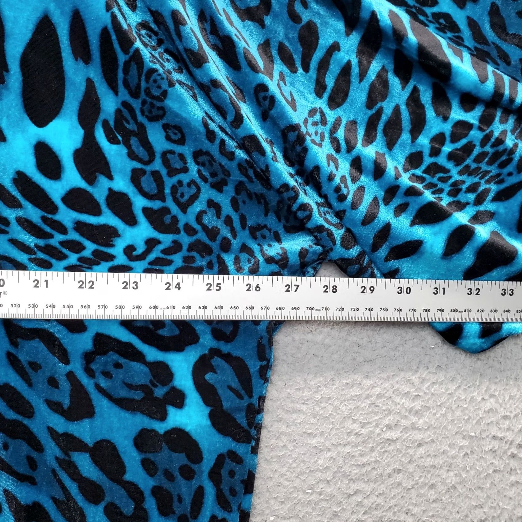 Vintage Natori Dress Womens L Multi Animal Print Velour Stretch Dolman Sleeve Pullover Size L / US 10 / IT 46 - 7 Thumbnail
