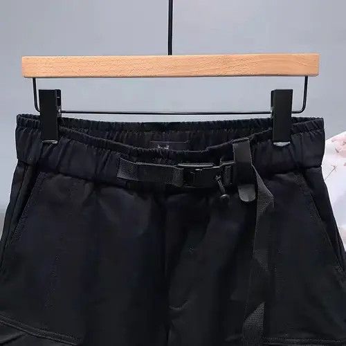 VIBE Modish Black Tactical Cargo Short Pants Shorts Size US 32 / EU 48 - 3 Thumbnail
