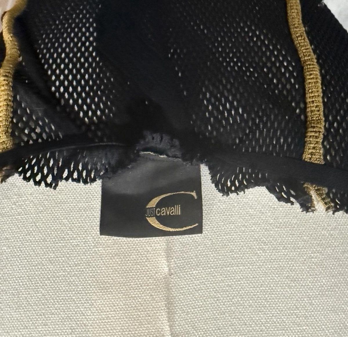Just Cavalli Just Cavalli Womens Black and Gold Top Size S / US 4 / IT 40 - 3 Thumbnail