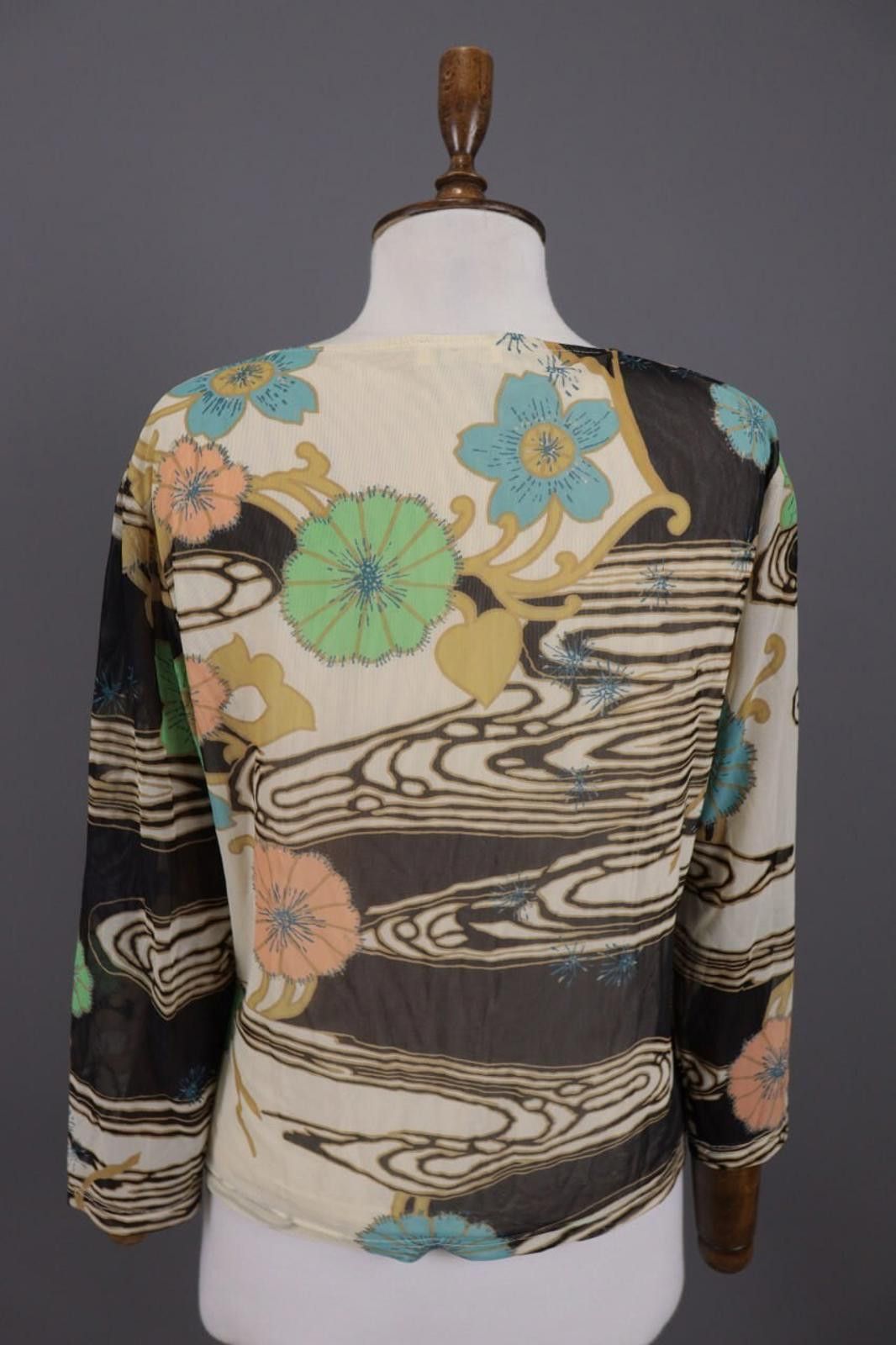 Polo Ralph Lauren Laurel Multicolor Mesh Floral Summer Long Sleeve Top Shirt Size M / US 6-8 / IT 42-44 - 11 Thumbnail