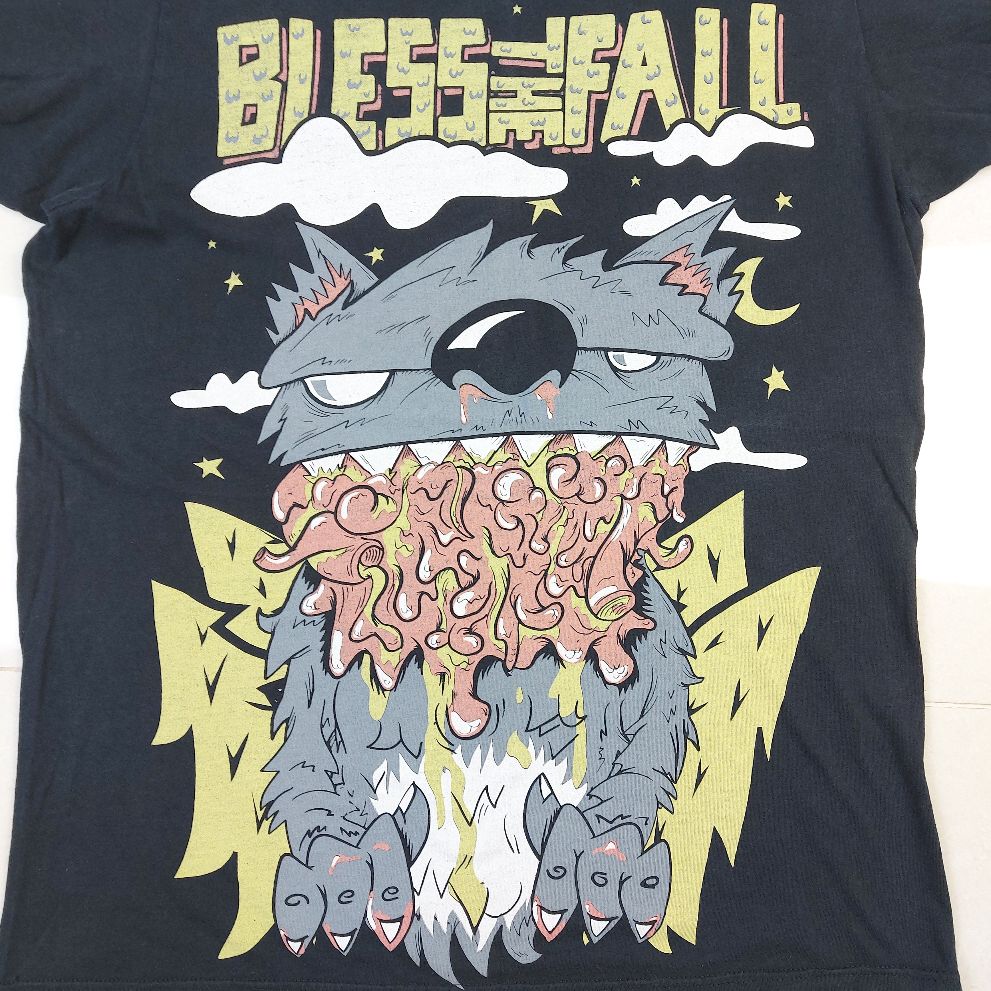 Band Tees Vintage Y2K Blessthefall Band Feral Cat MySpace Era TEE Size US M / EU 48-50 / 2 - 2 Thumbnail