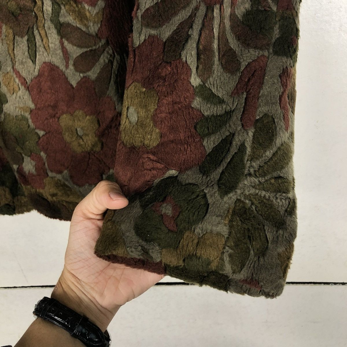 Designer × Japanese Brand × Vintage 📌CROPPED VELVET JACKET MON GRE FEMME ISSEY MIYAKE Size M / US 6-8 / IT 42-44 - 16 Thumbnail