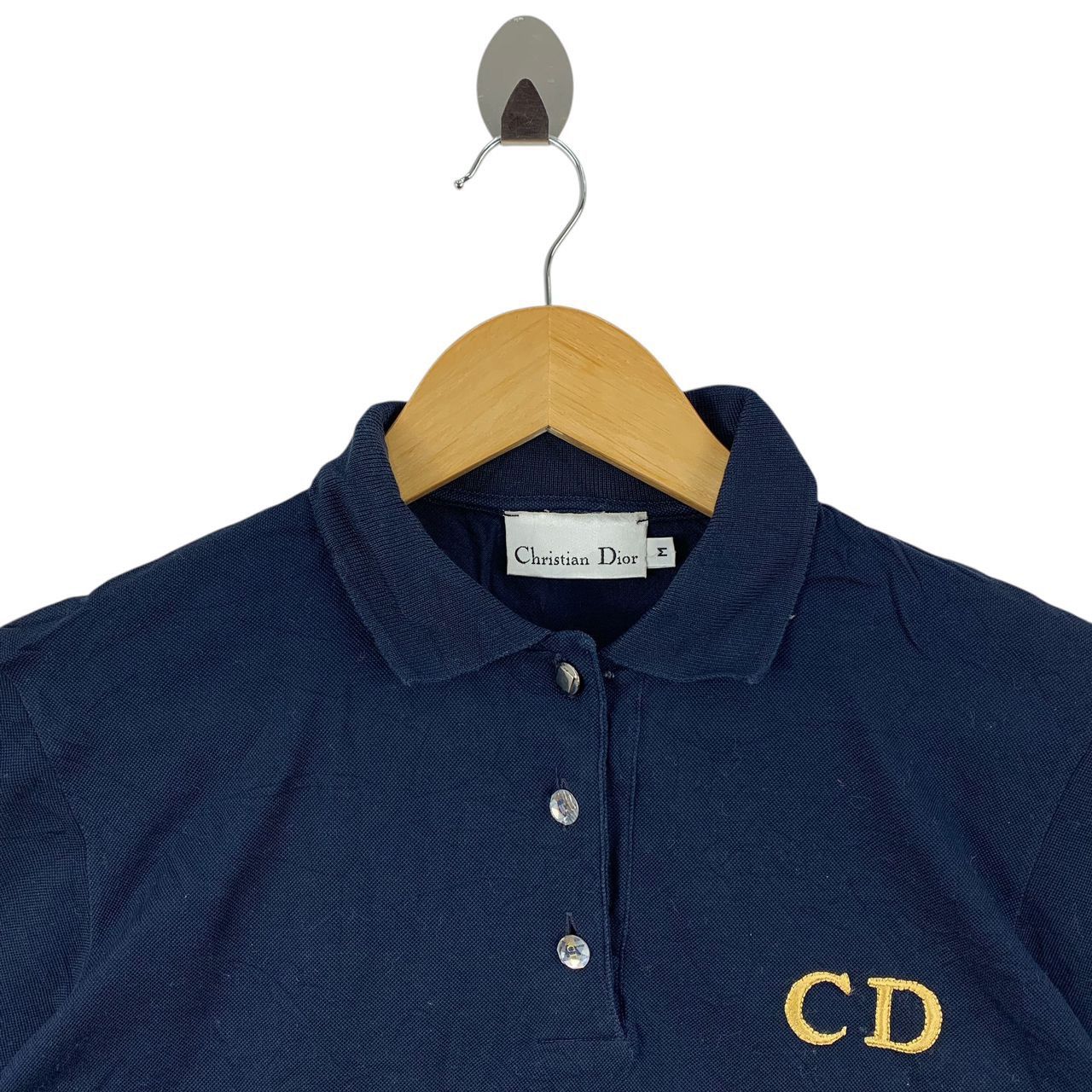 Christian Dior Monsieur × Vintage Vintage CHRISTIAN DIOR CD spellout polo tees Size M / US 6-8 / IT 42-44 - 2 Thumbnail