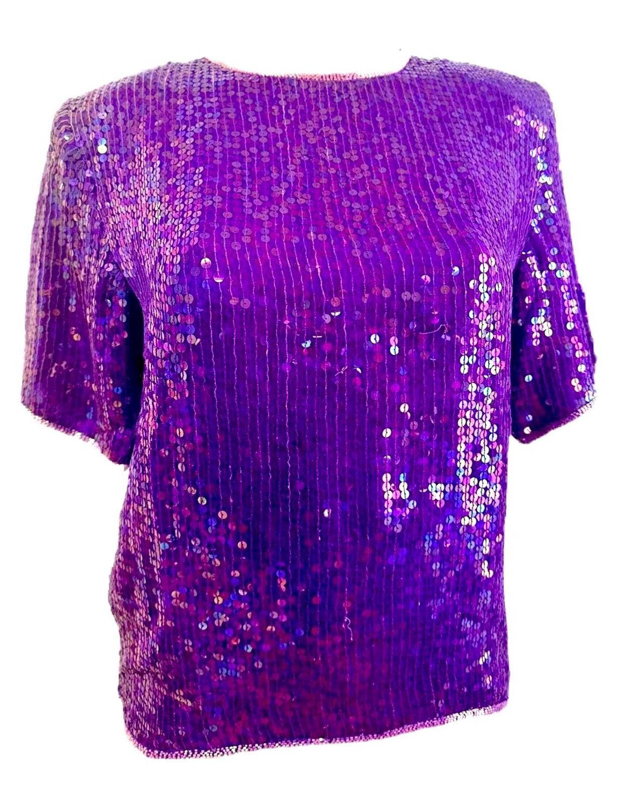 Other Sequin Top Purple size 8 Size M / US 6-8 / IT 42-44 - 1 Thumbnail