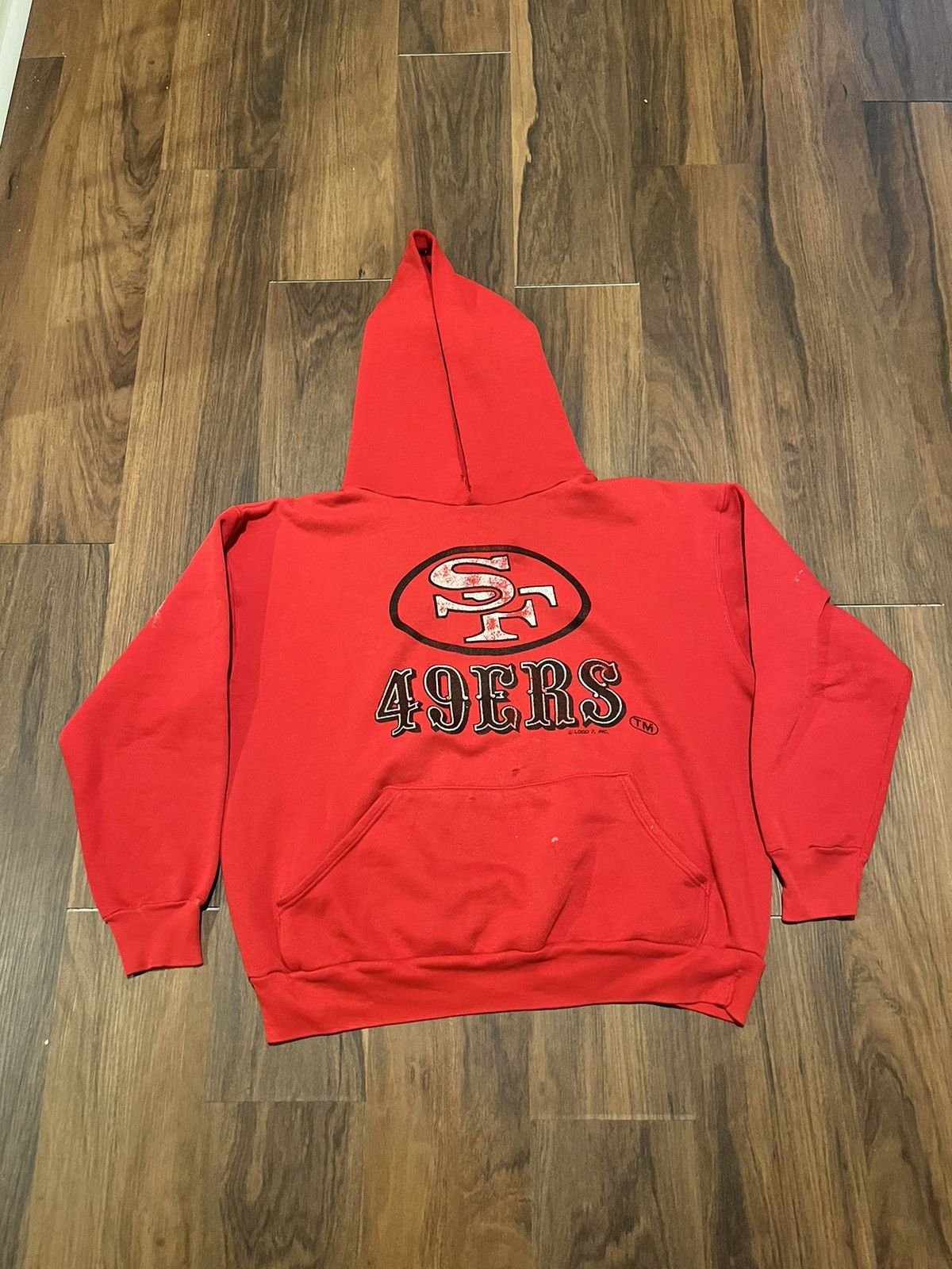 Logo 7 Vintage nfl hoodie Size US XL / EU 56 / 4 - 1 Thumbnail