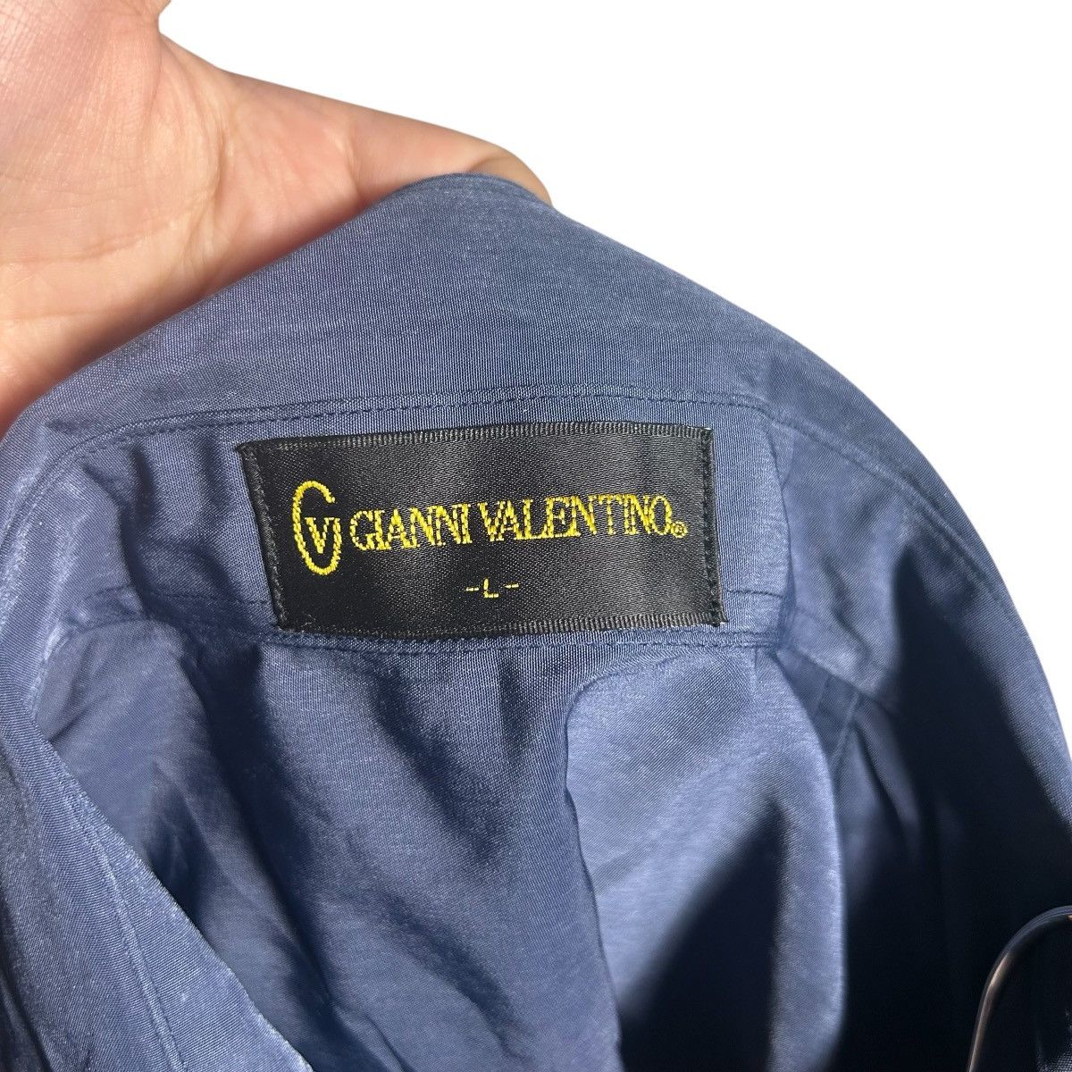 Valentino Gianni Valentino Embroidery Logo Button Up Shirt Size US L / EU 52-54 / 3 - 5 Thumbnail