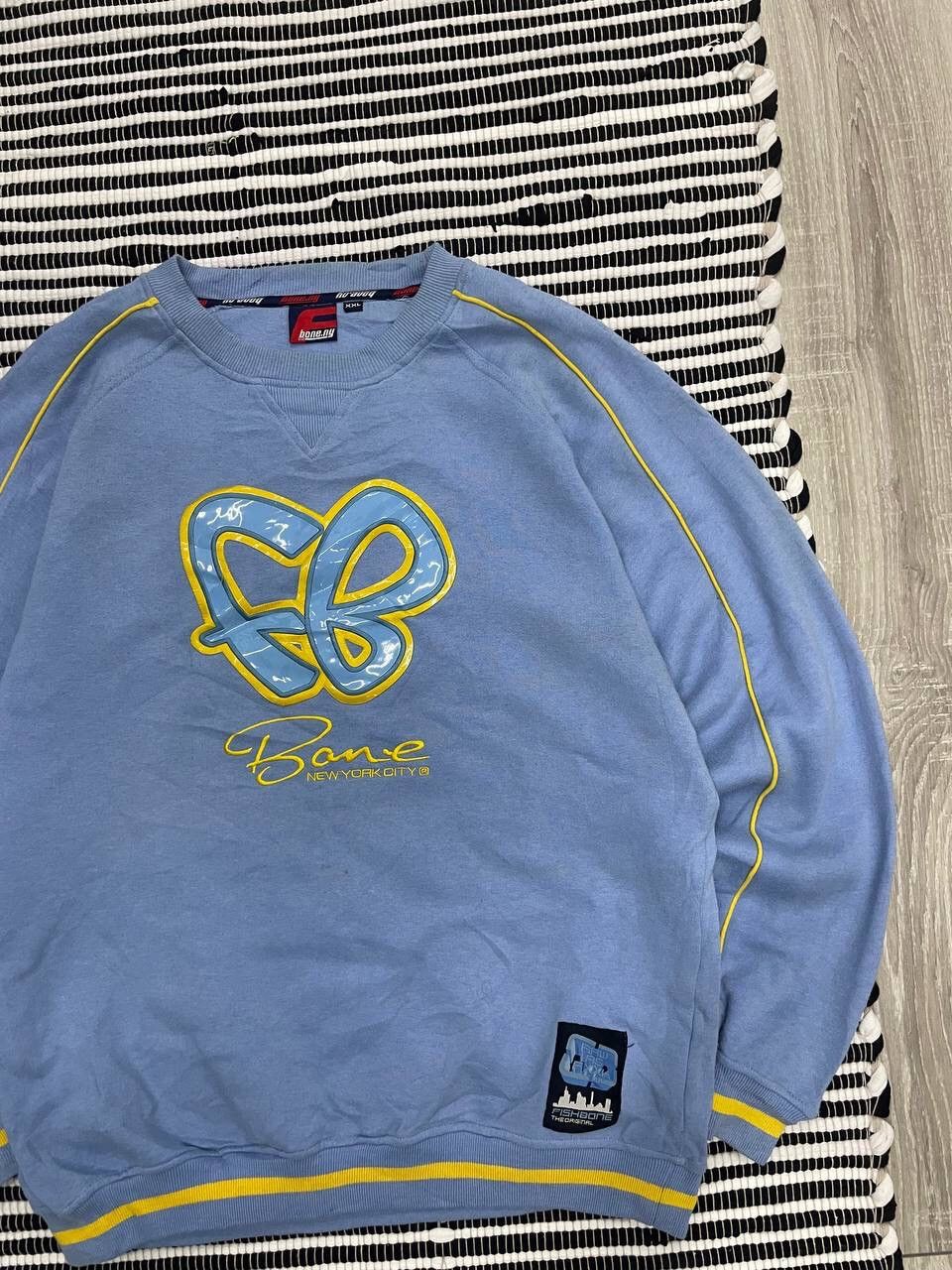 Japanese Brand × Vintage Vintage Fishbone New York FB Logo Baggy Sweatshirt Y2K Size US XXL / EU 58 / 5 - 3 Thumbnail