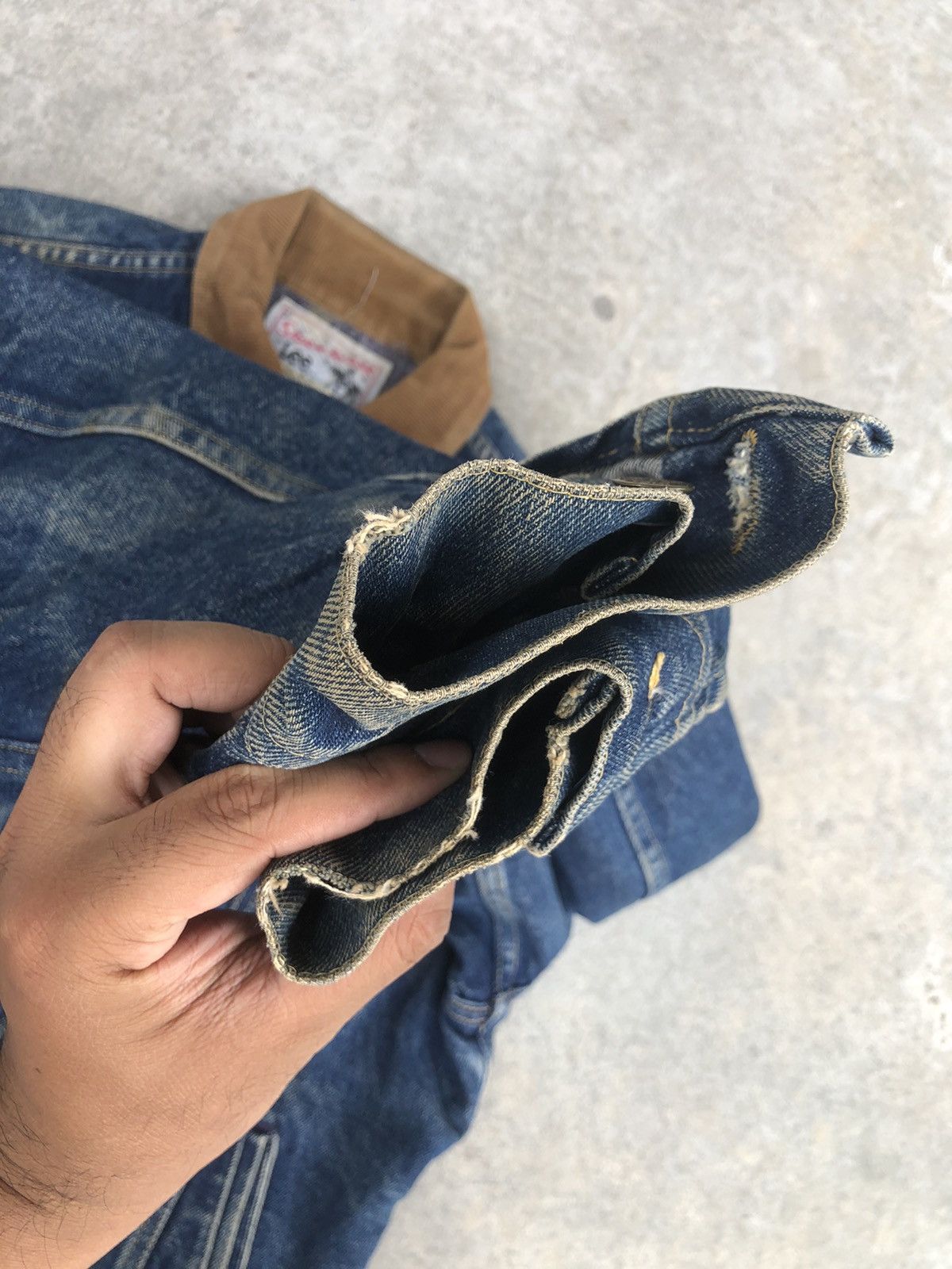 Vintage Vintage 70s Lee Storm Rider Blanked Lined Denim Jacket Size US M / EU 48-50 / 2 - 21 Thumbnail
