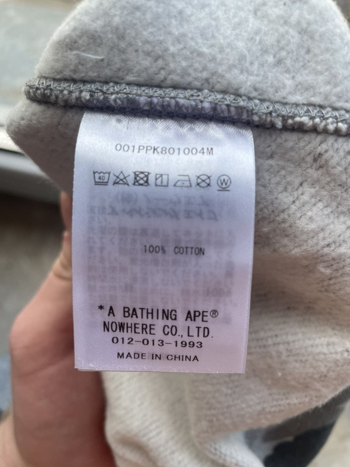 Bape Bape heather gray camo pullover Size US XXL / EU 58 / 5 - 7 Thumbnail