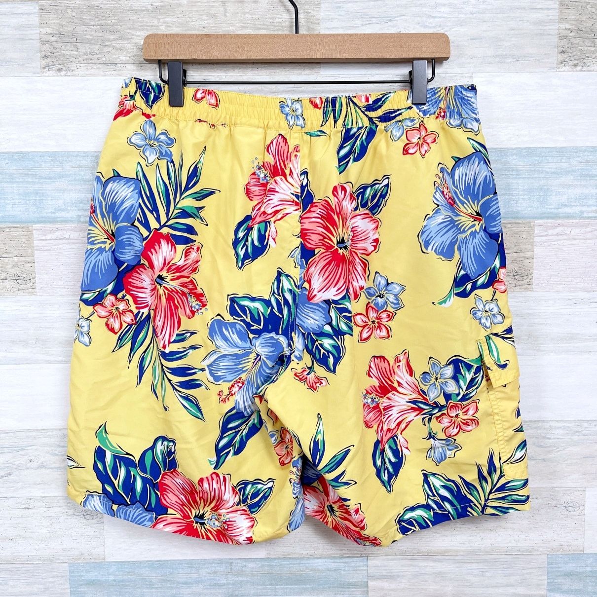 Polo Ralph Lauren POLO Ralph Lauren Tropical Swim Trunks Yellow 7.5 Mens L Size US 32 / EU 48 - 3 Thumbnail