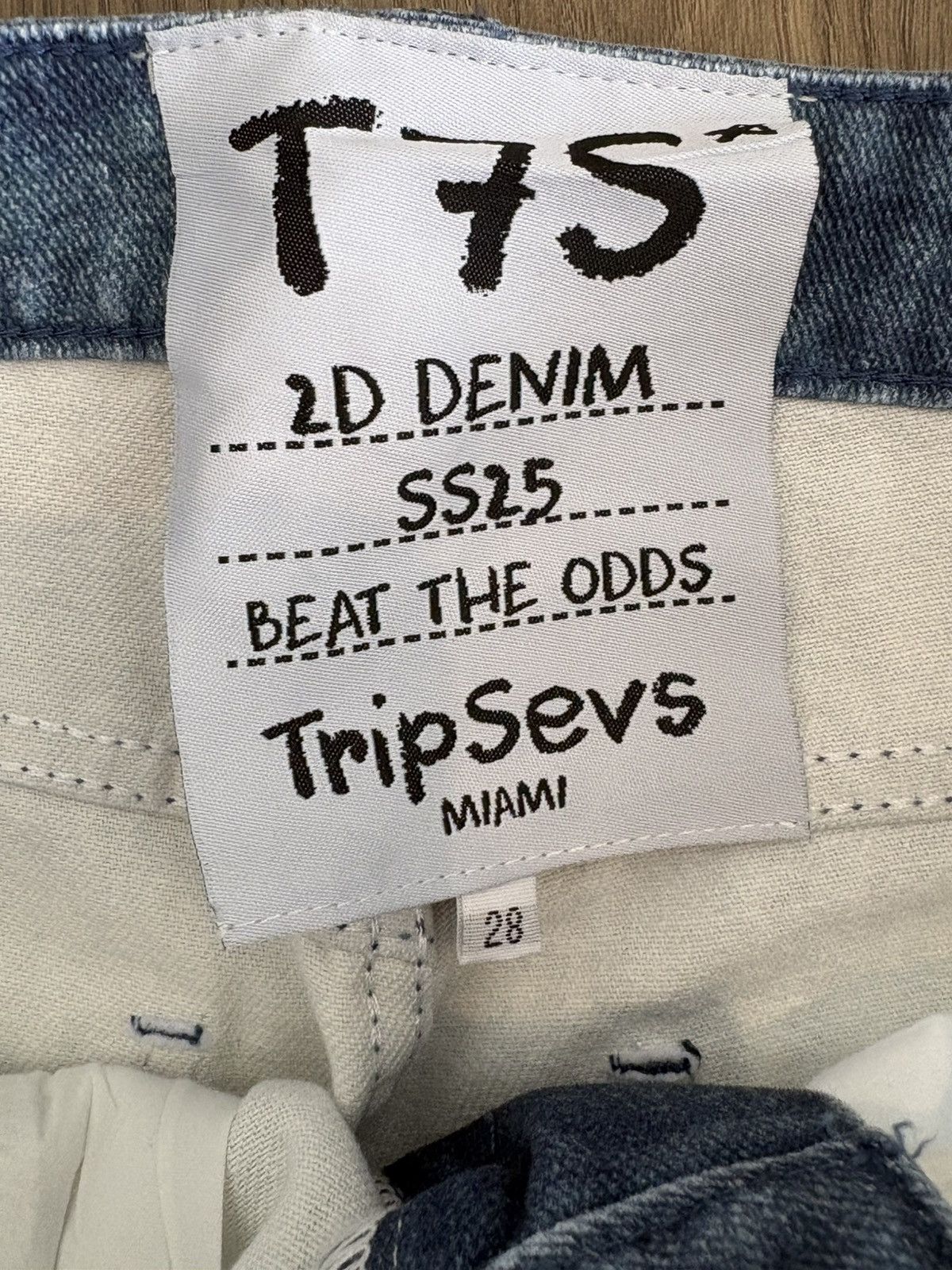TRIPLE SEVENS Triple Sevens 2D Size 28 JeansBlueDenim Pants Baggy Wide Leg Size US 28 / EU 44 - 7 Thumbnail