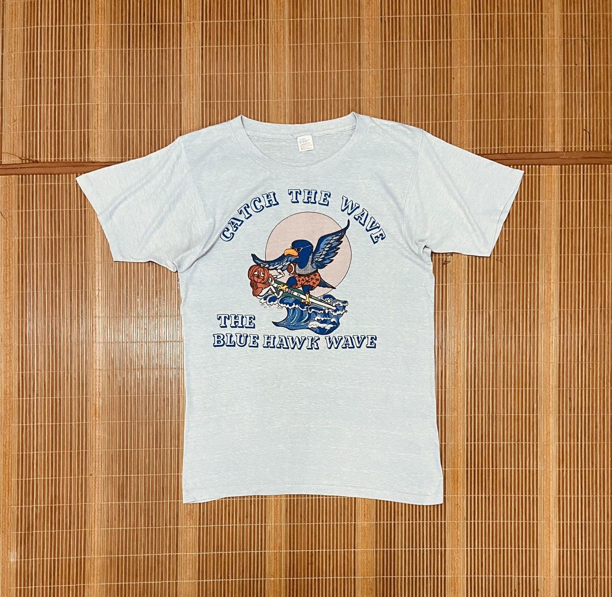 Vintage VINTAGE THE BLUE HAWK WAVE TEE Size US XL / EU 56 / 4 - 1 Thumbnail
