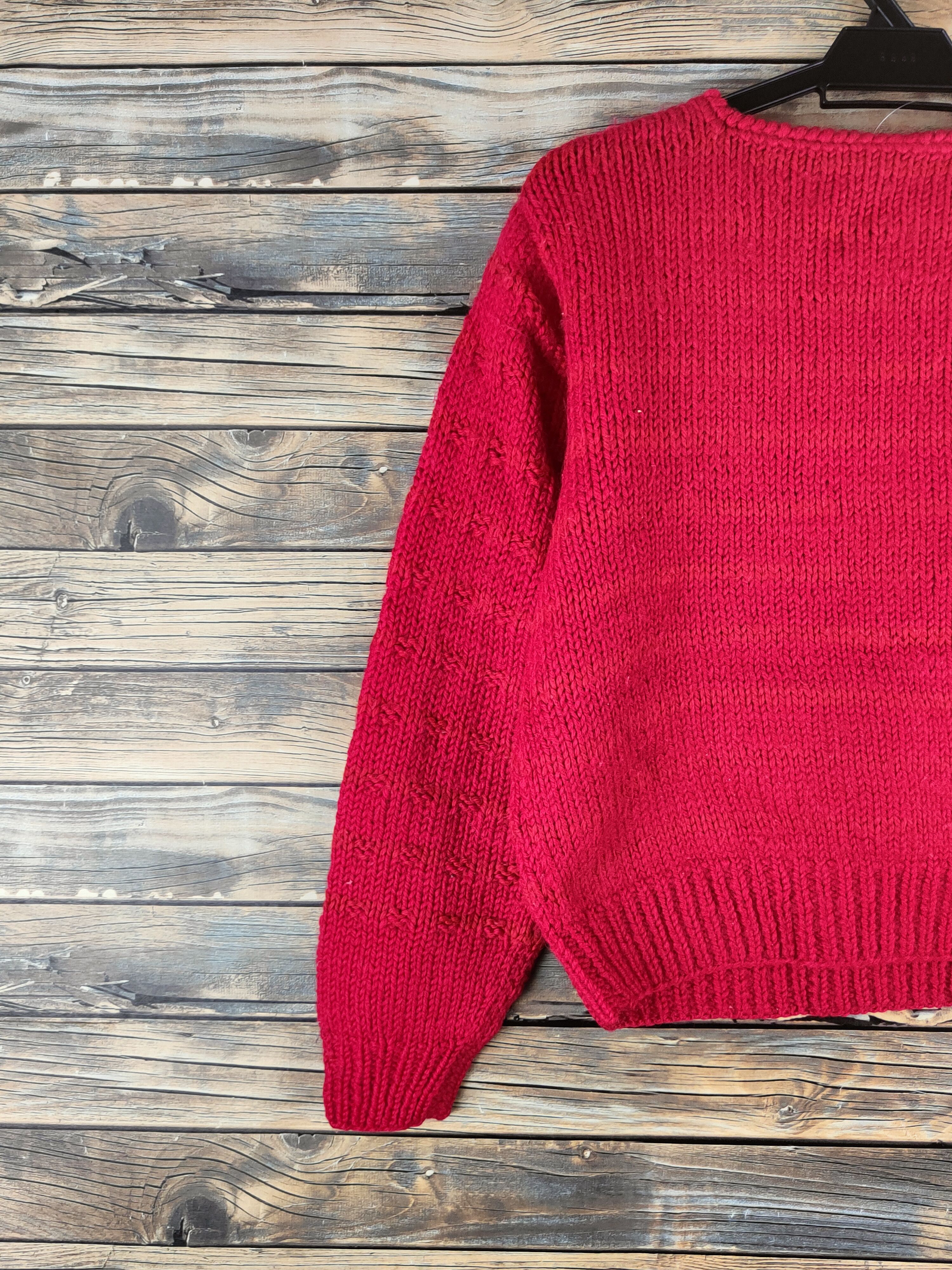 Japanese Brand DL Japanese Brand Red Knitwear Sweatshirts #46-391 Size M / US 6-8 / IT 42-44 - 8 Thumbnail