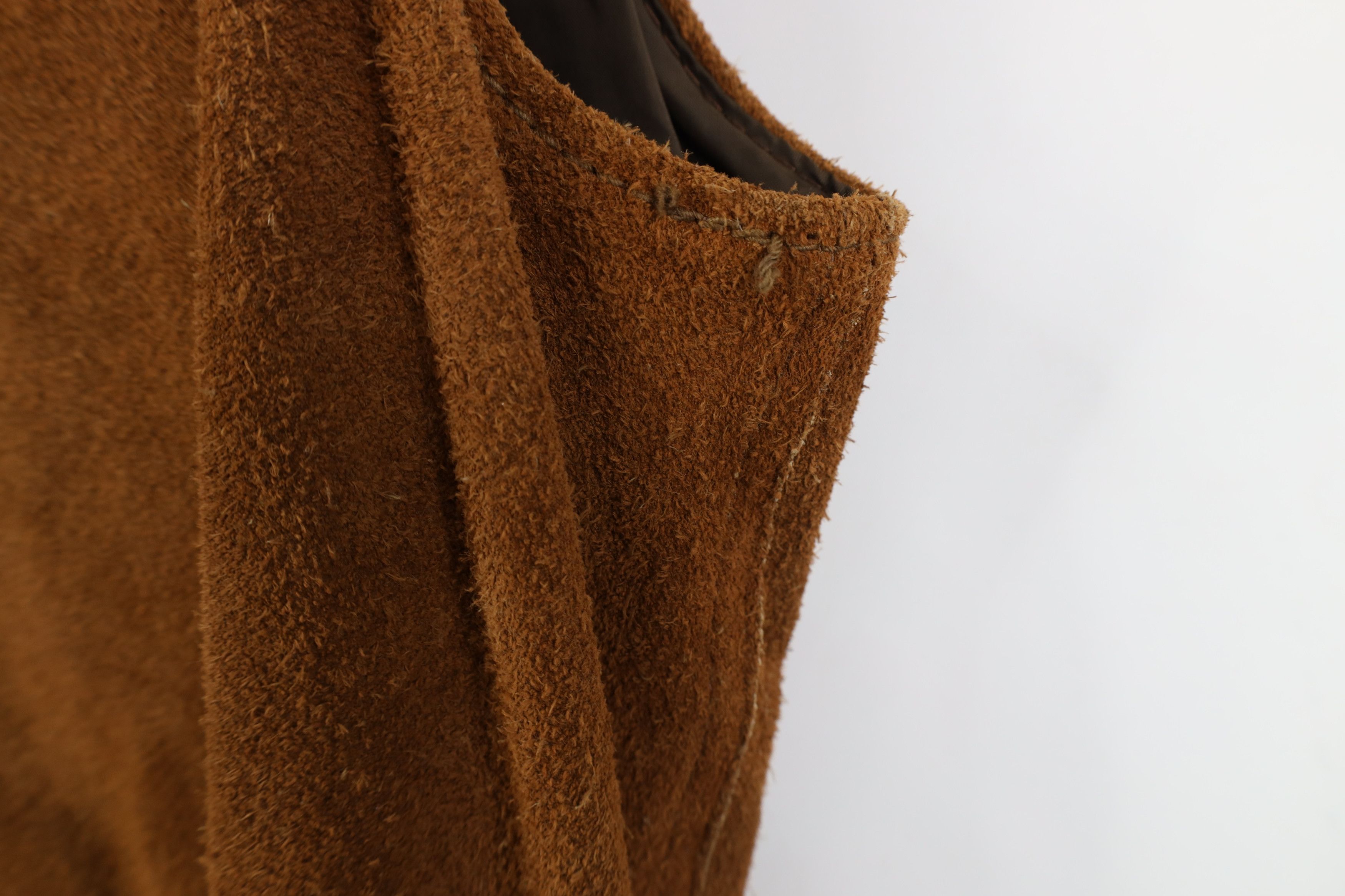 Vintage Vintage 60s 70s Brill Bros Fringed Suede Leather Vest USA Size US S / EU 44-46 / 1 - 9 Thumbnail