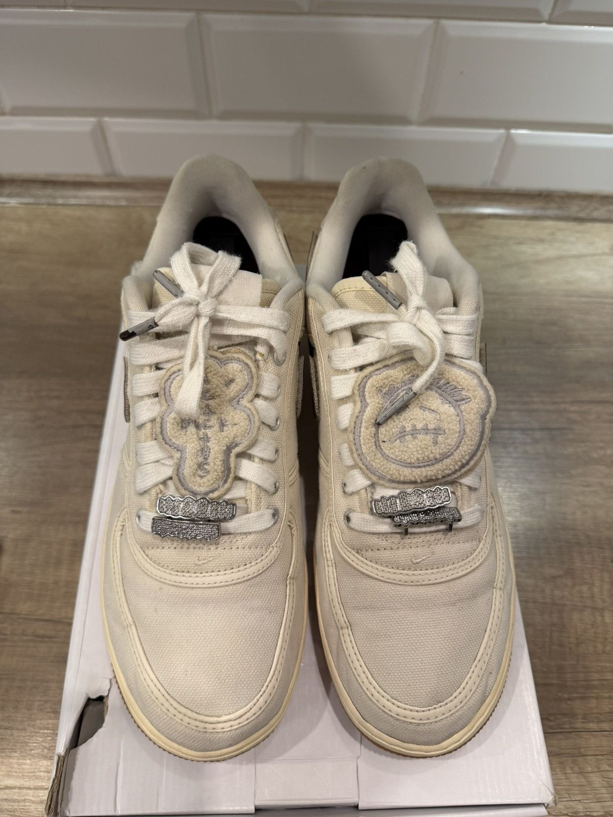 Nike Nike Air Force 1 Sail Travis Scott Size US 10 / EU 43 - 3 Thumbnail