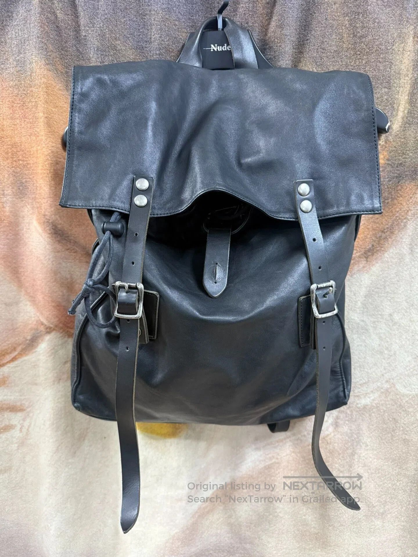 Yohji Yamamoto yohji yamamoto leather backpack with adjustable straps. Size ONE SIZE - 1 Thumbnail