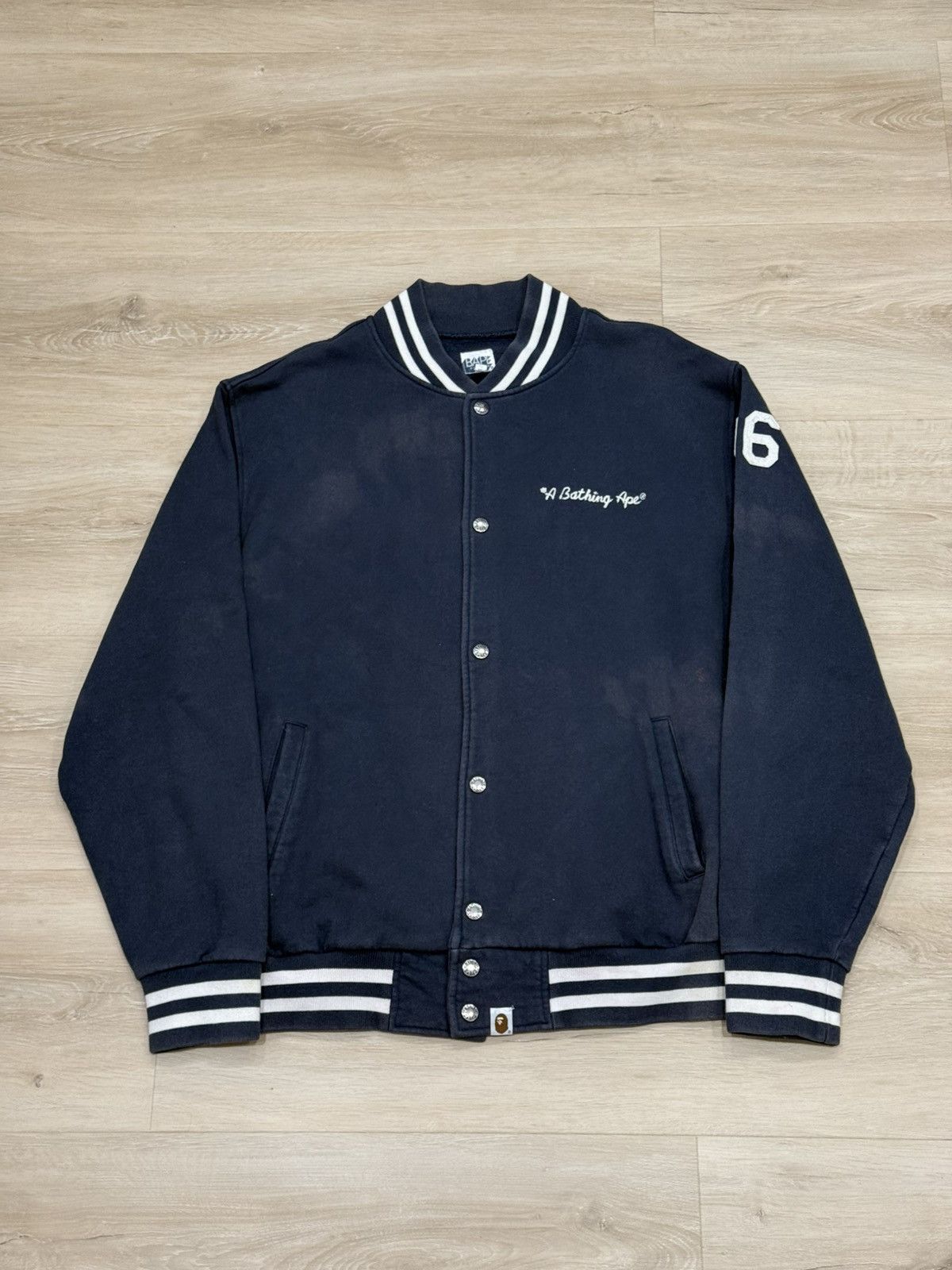 Bape Vintage Bape General Made Varsity Jacket Size US XL / EU 56 / 4 - 9 Thumbnail
