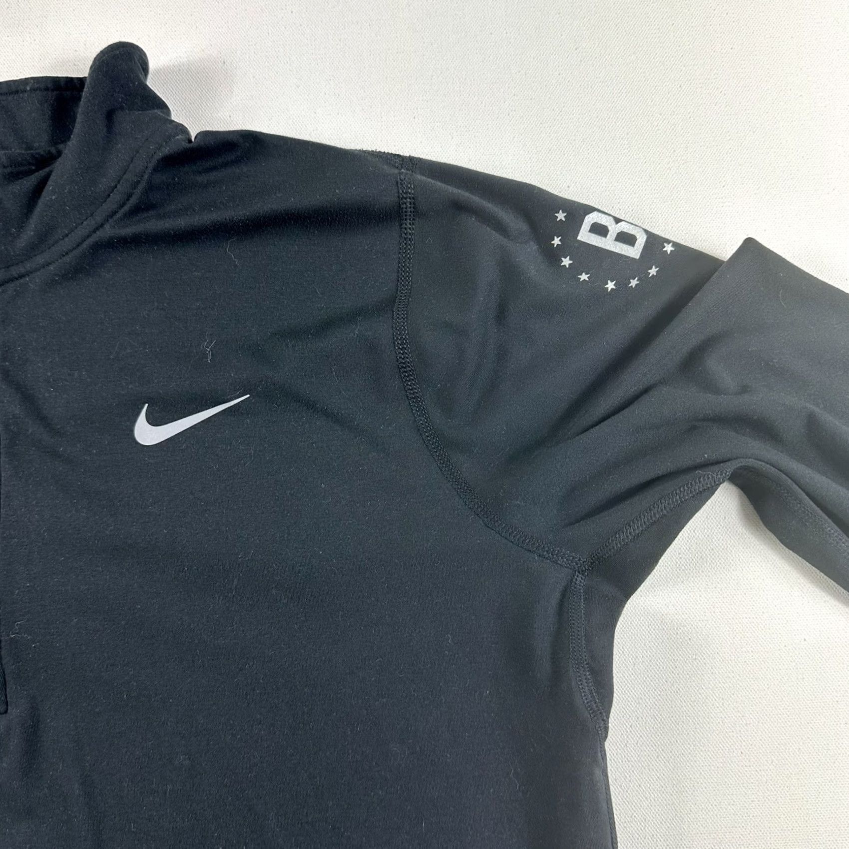 Nike Nike Running Dri-Fit Boston 2017 1/2 Zip Black 905857010 Womens XL Active Train Size ONE SIZE - 4 Thumbnail