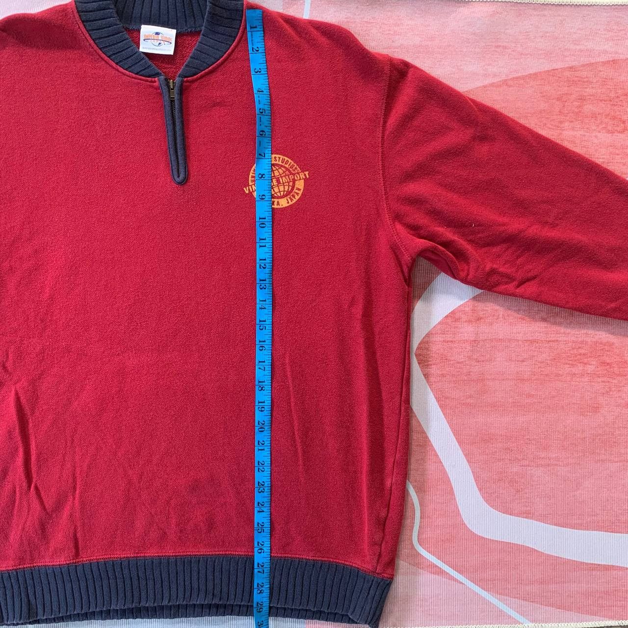Universal Studios Vintage UNIVERSAL STUDIOS Japan Quarter Zip Sweatshirt Size US L / EU 52-54 / 3 - 9 Thumbnail
